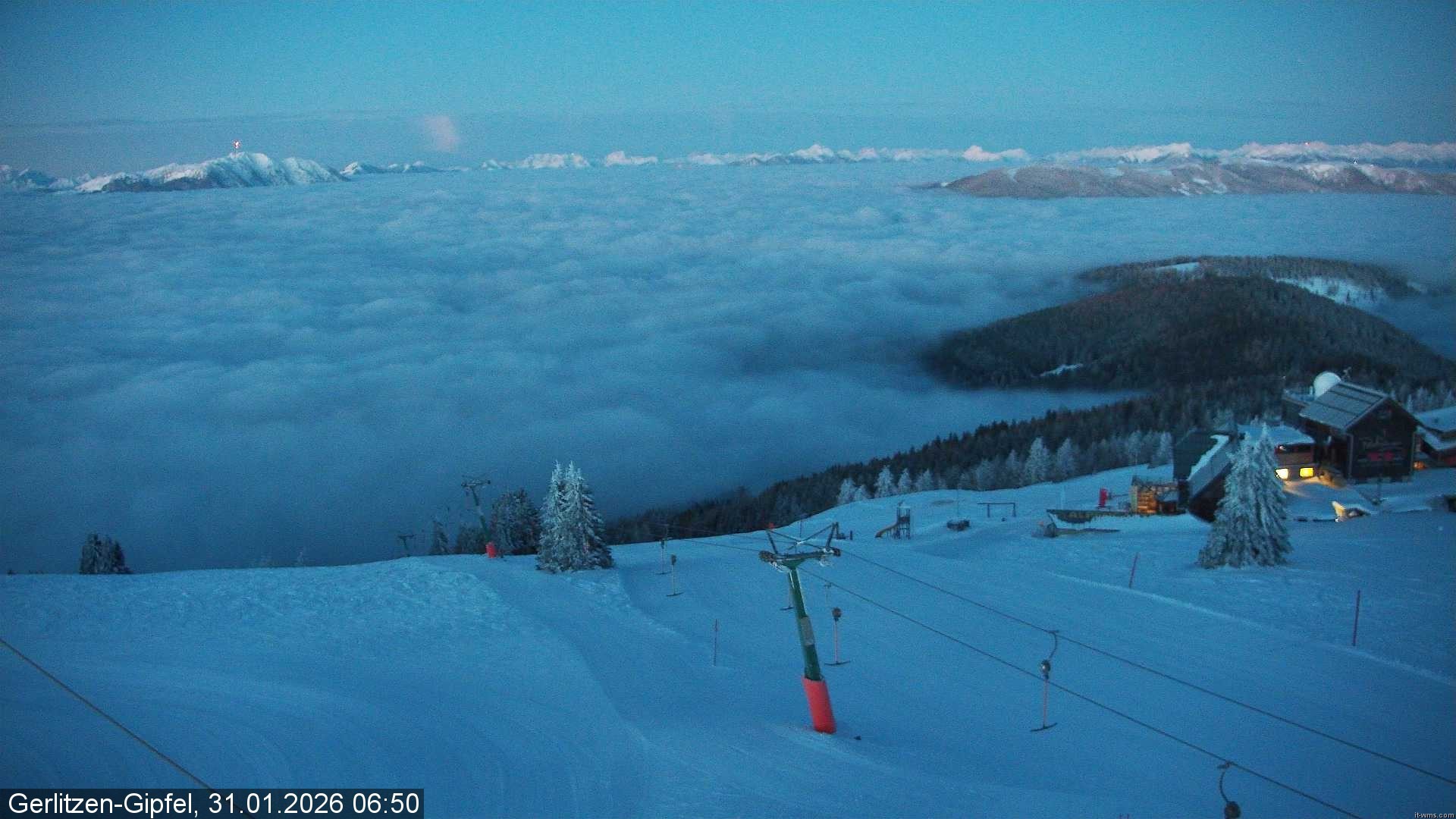 Archiv Foto Webcam Gerlitzen-Gipfel - Alpengasthof