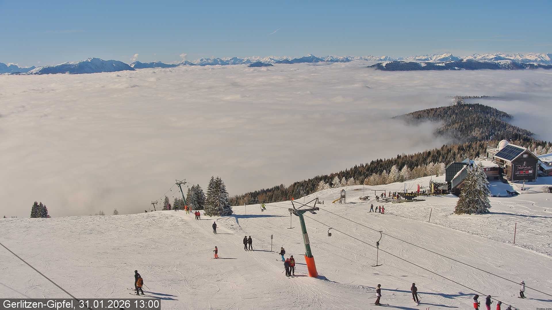 Archiv Foto Webcam Gerlitzen-Gipfel - Alpengasthof
