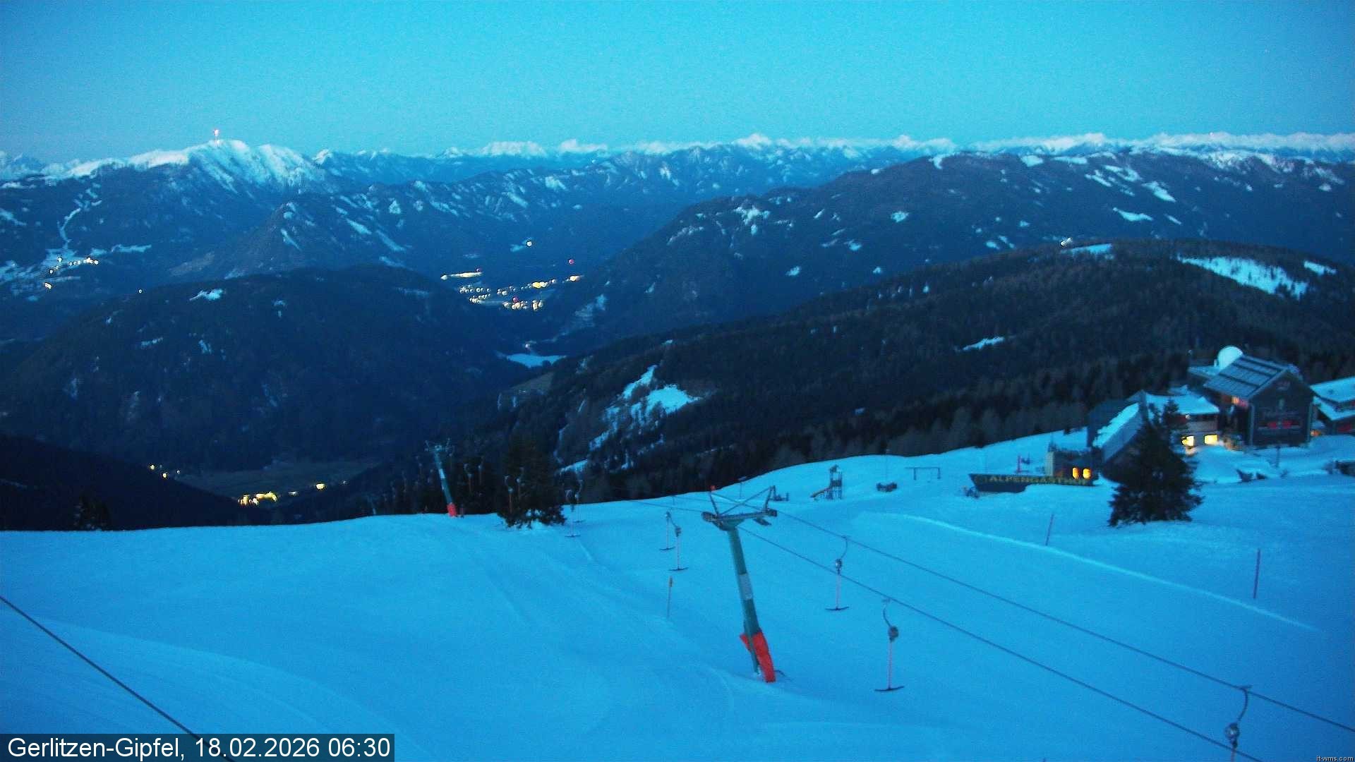 Archiv Foto Webcam Gerlitzen-Gipfel - Alpengasthof