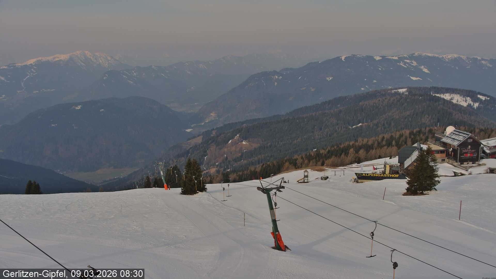 Archiv Foto Webcam Gerlitzen-Gipfel - Alpengasthof