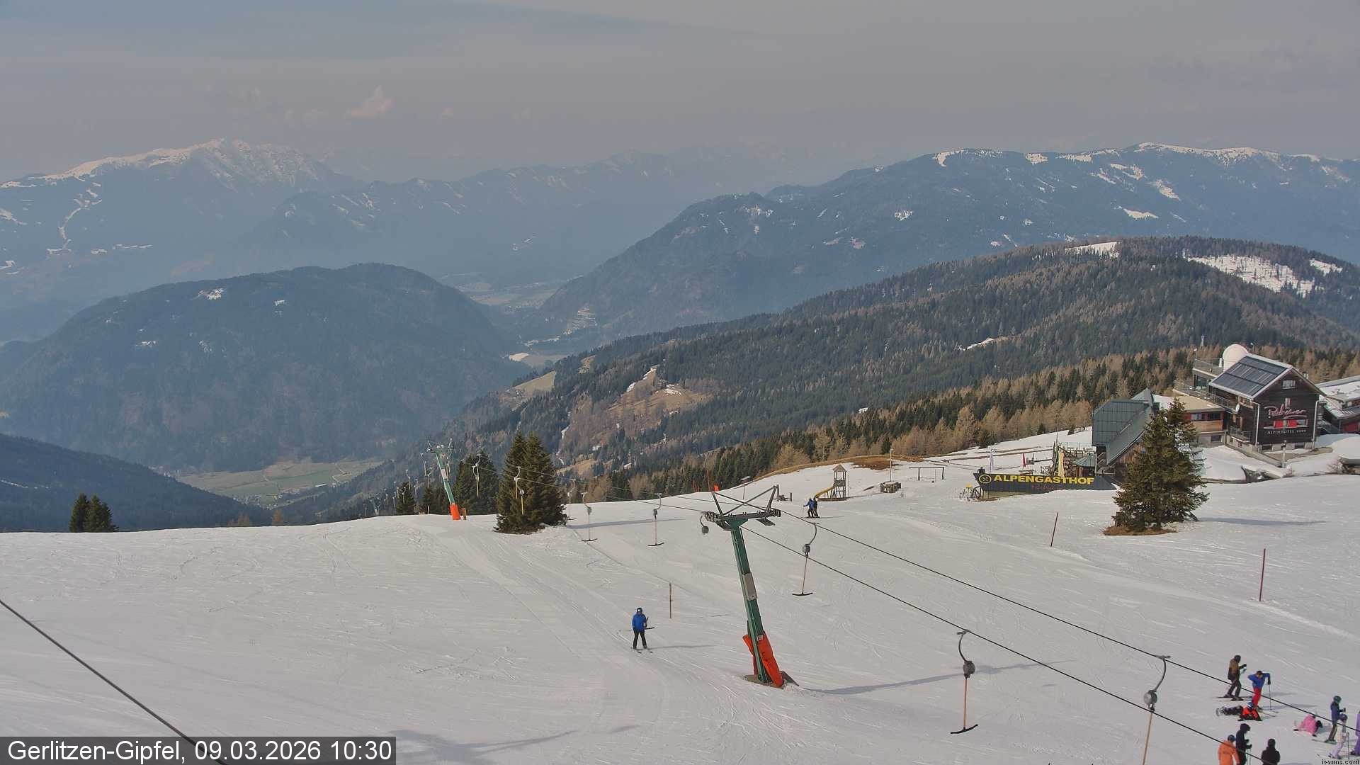 Archiv Foto Webcam Gerlitzen-Gipfel - Alpengasthof