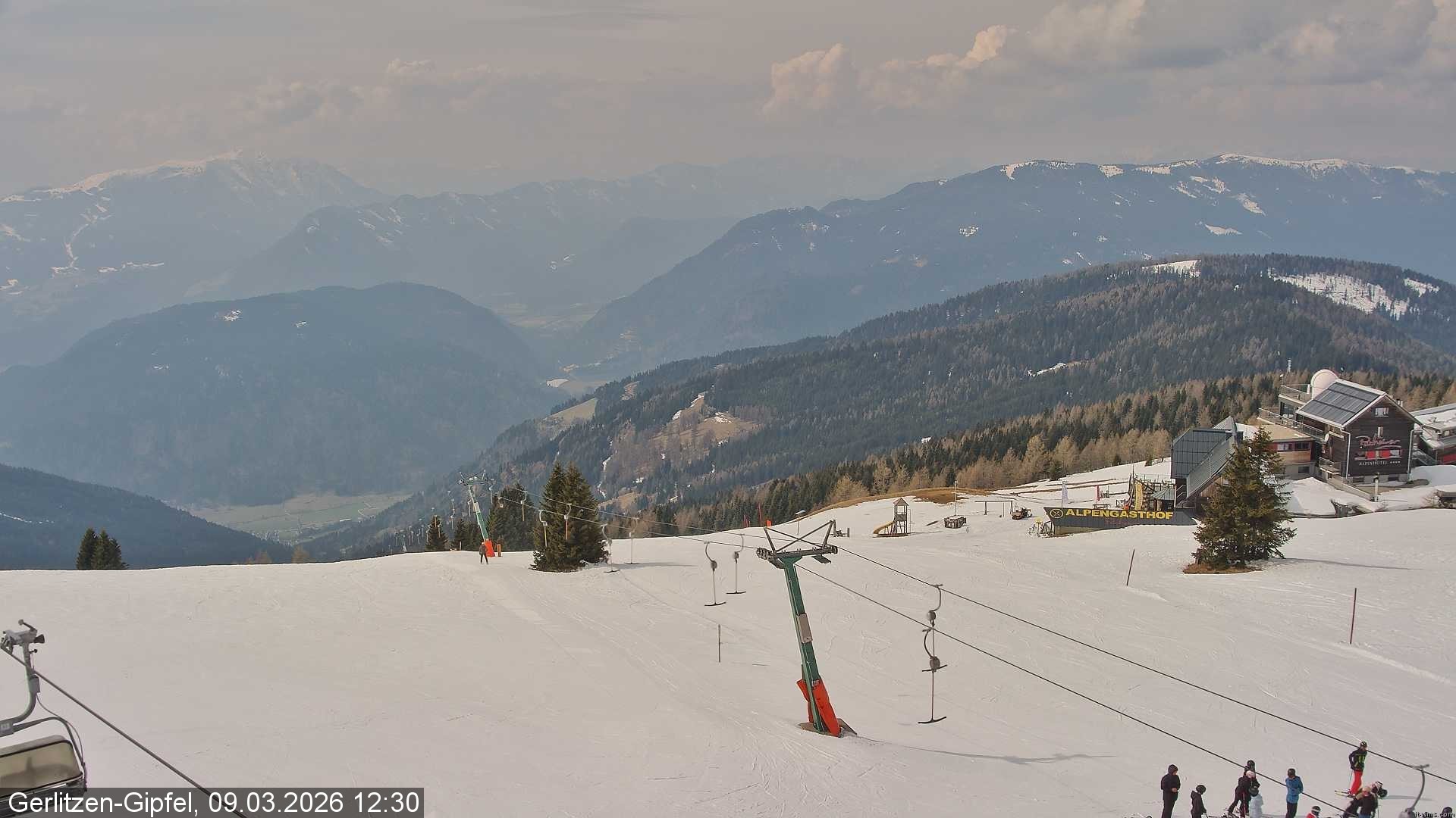 Archiv Foto Webcam Gerlitzen-Gipfel - Alpengasthof