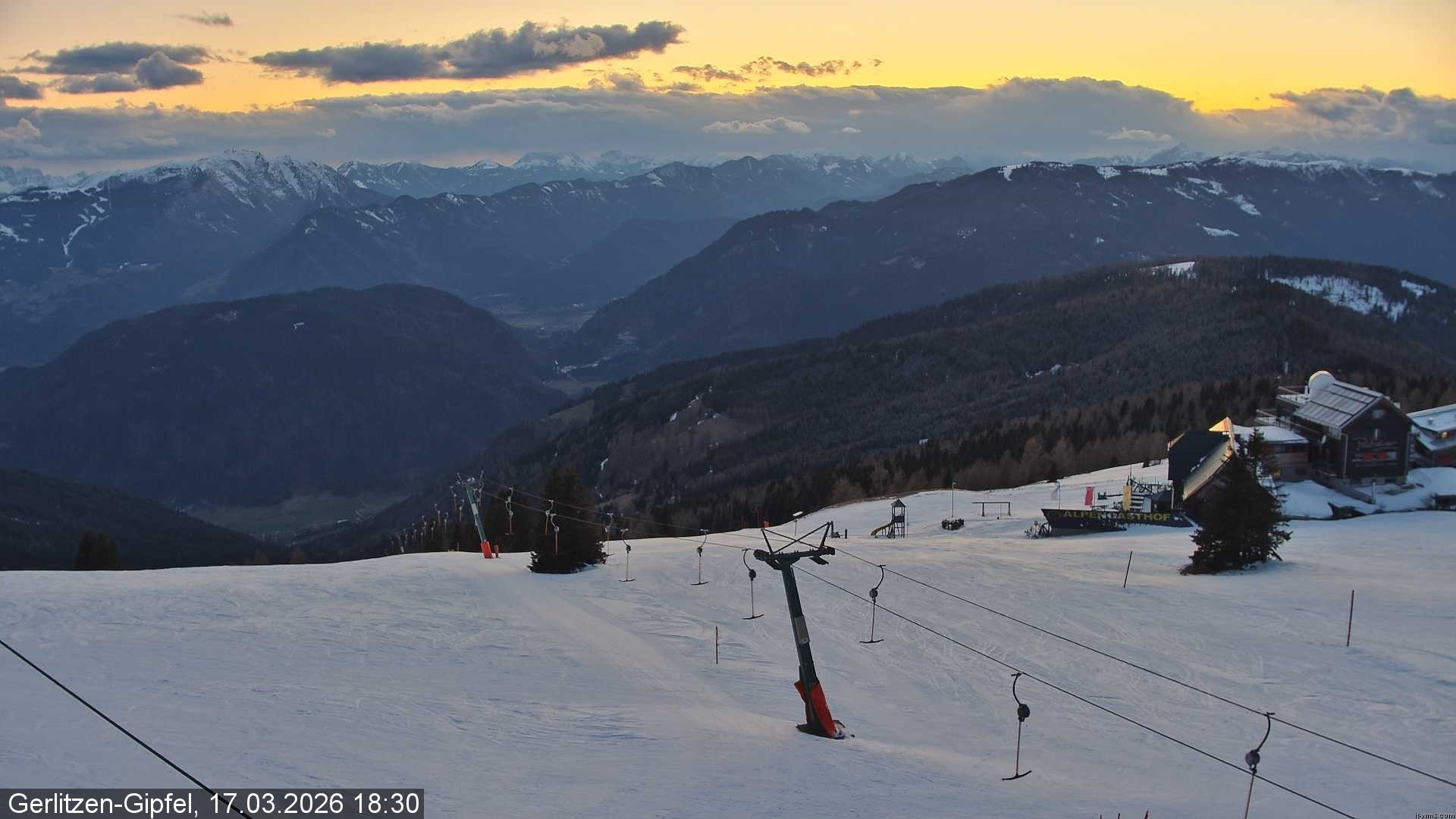 Archiv Foto Webcam Gerlitzen-Gipfel - Alpengasthof