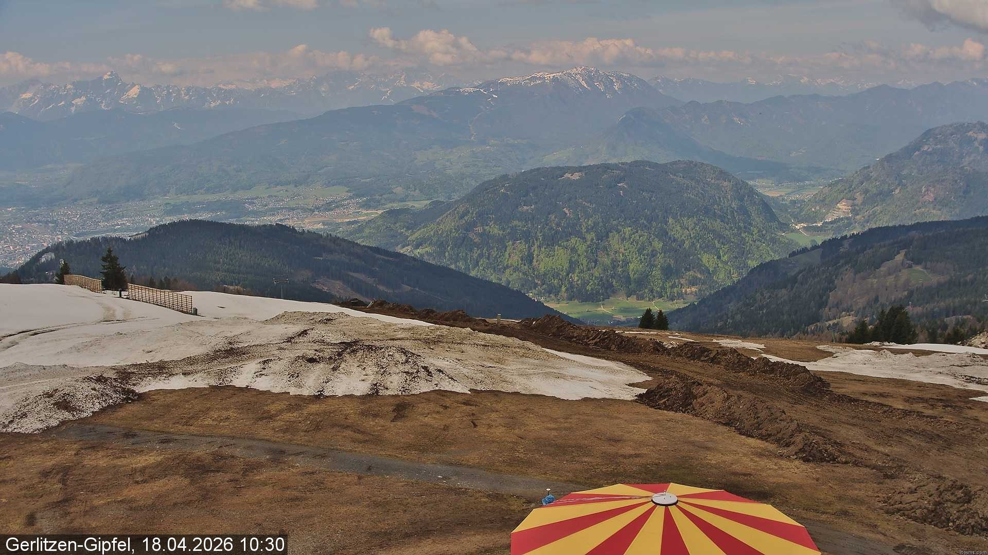 Archiv Foto Webcam Gerlitzen-Gipfel - Alpengasthof