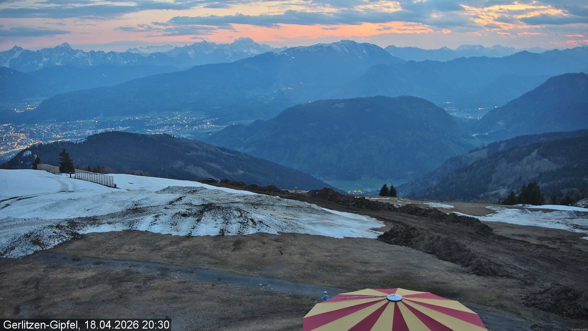 Archiv Foto Webcam Gerlitzen-Gipfel - Alpengasthof