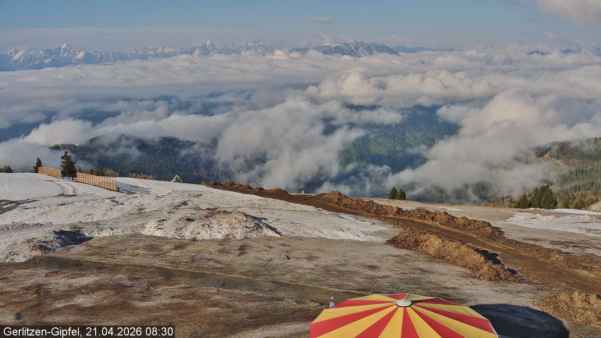 Archiv Foto Webcam Gerlitzen-Gipfel - Alpengasthof