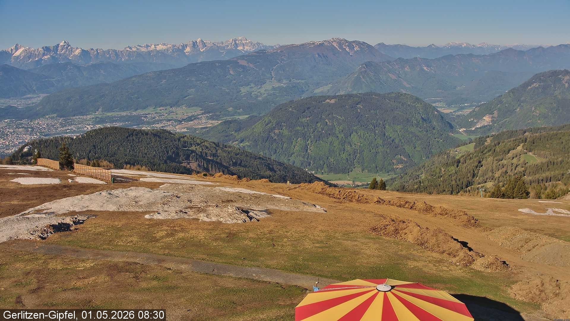 Archiv Foto Webcam Gerlitzen-Gipfel - Alpengasthof