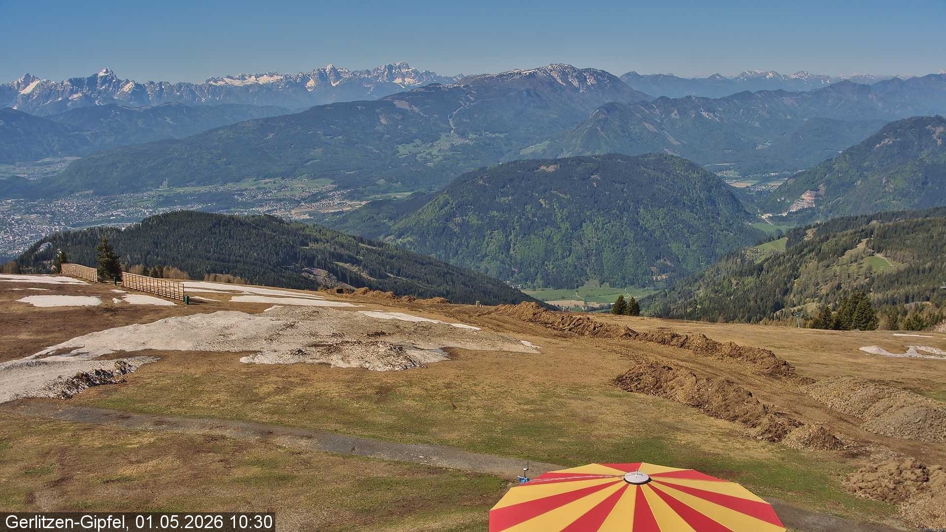 Archiv Foto Webcam Gerlitzen-Gipfel - Alpengasthof
