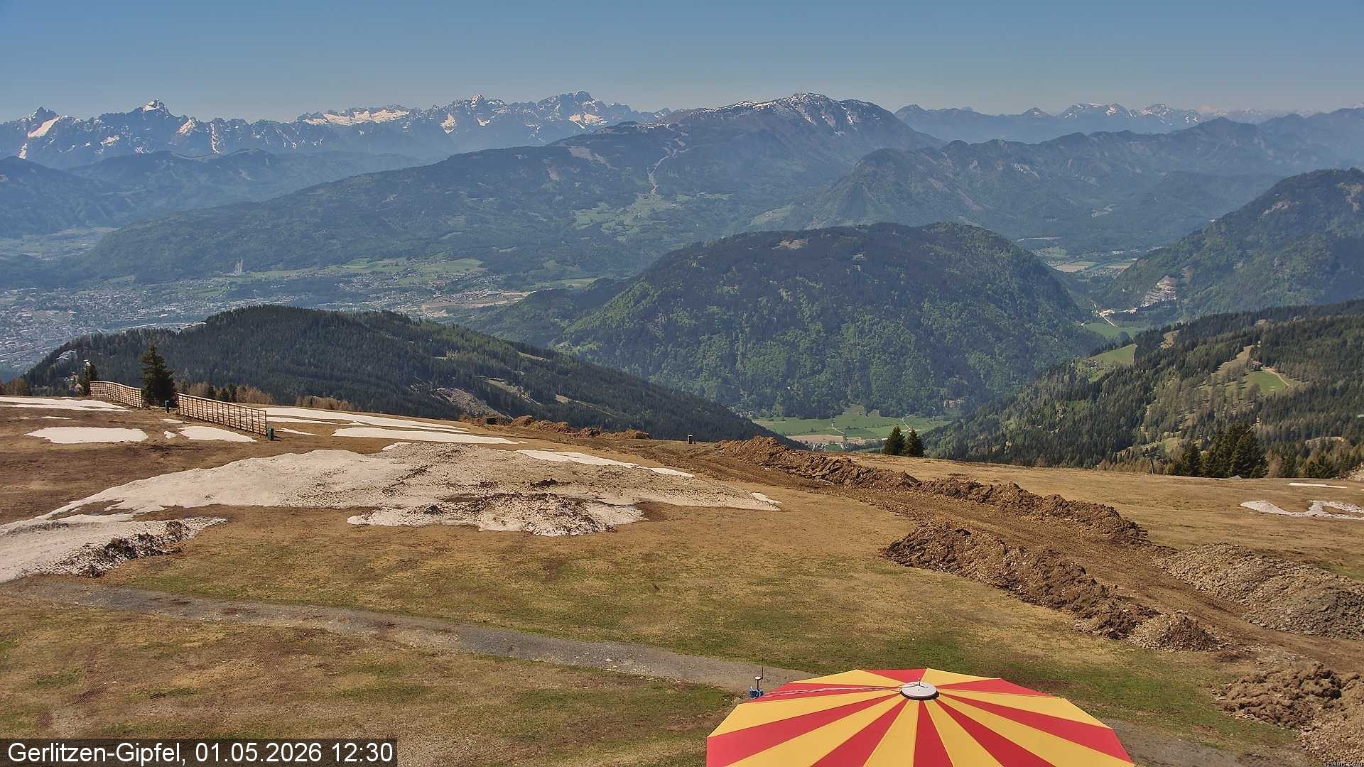 Archiv Foto Webcam Gerlitzen-Gipfel - Alpengasthof