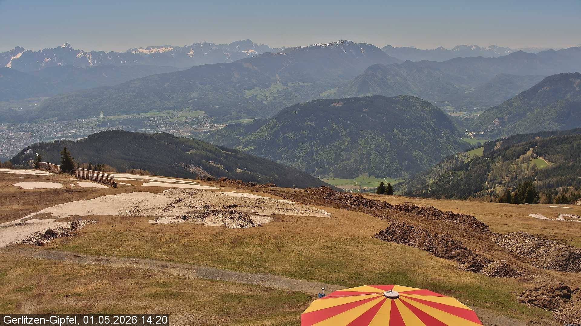 Archiv Foto Webcam Gerlitzen-Gipfel - Alpengasthof