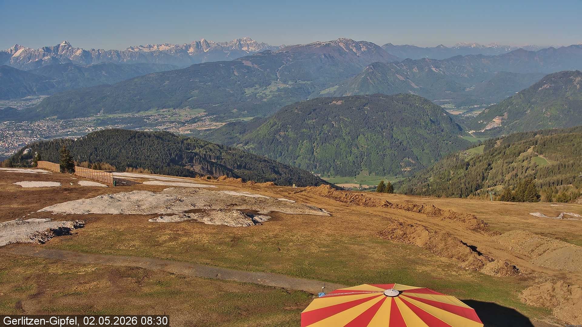 Archived image Webcam Gerlitzen summit (Carinthia)