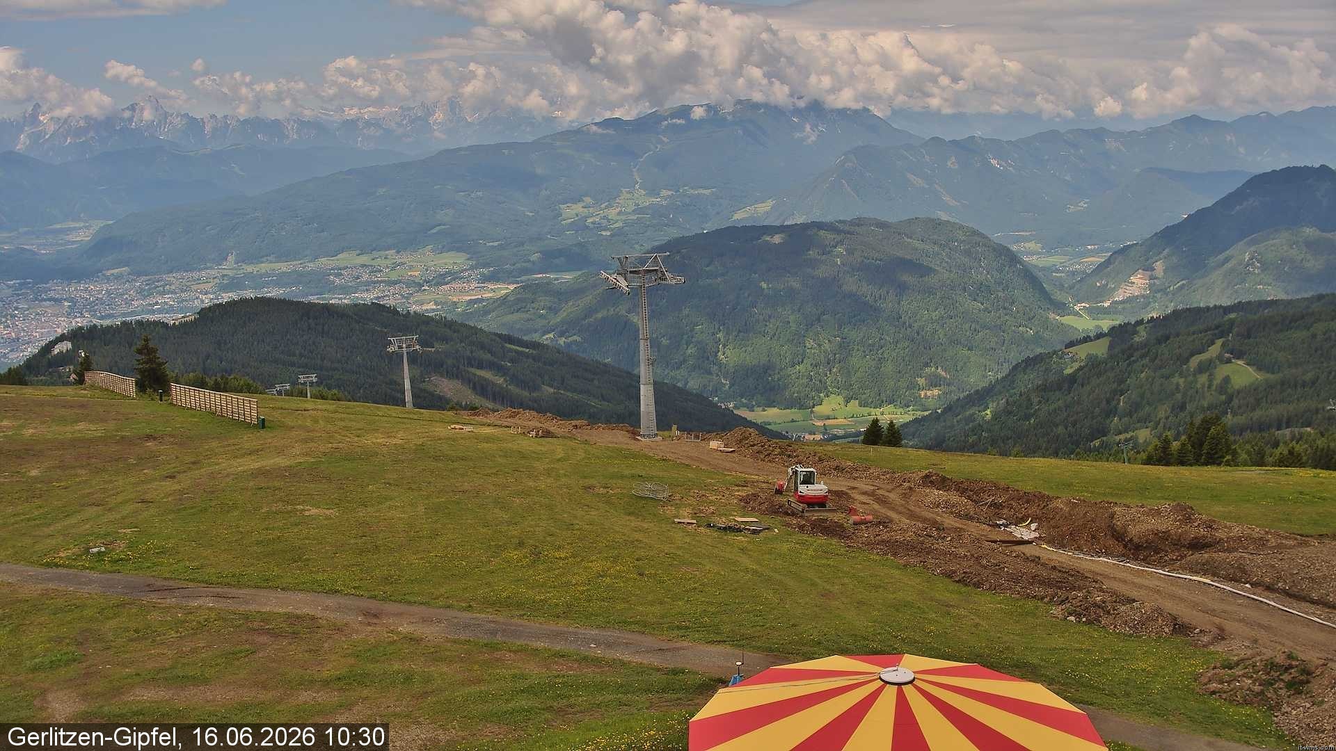 Archiv Foto Webcam Gerlitzen-Gipfel - Alpengasthof