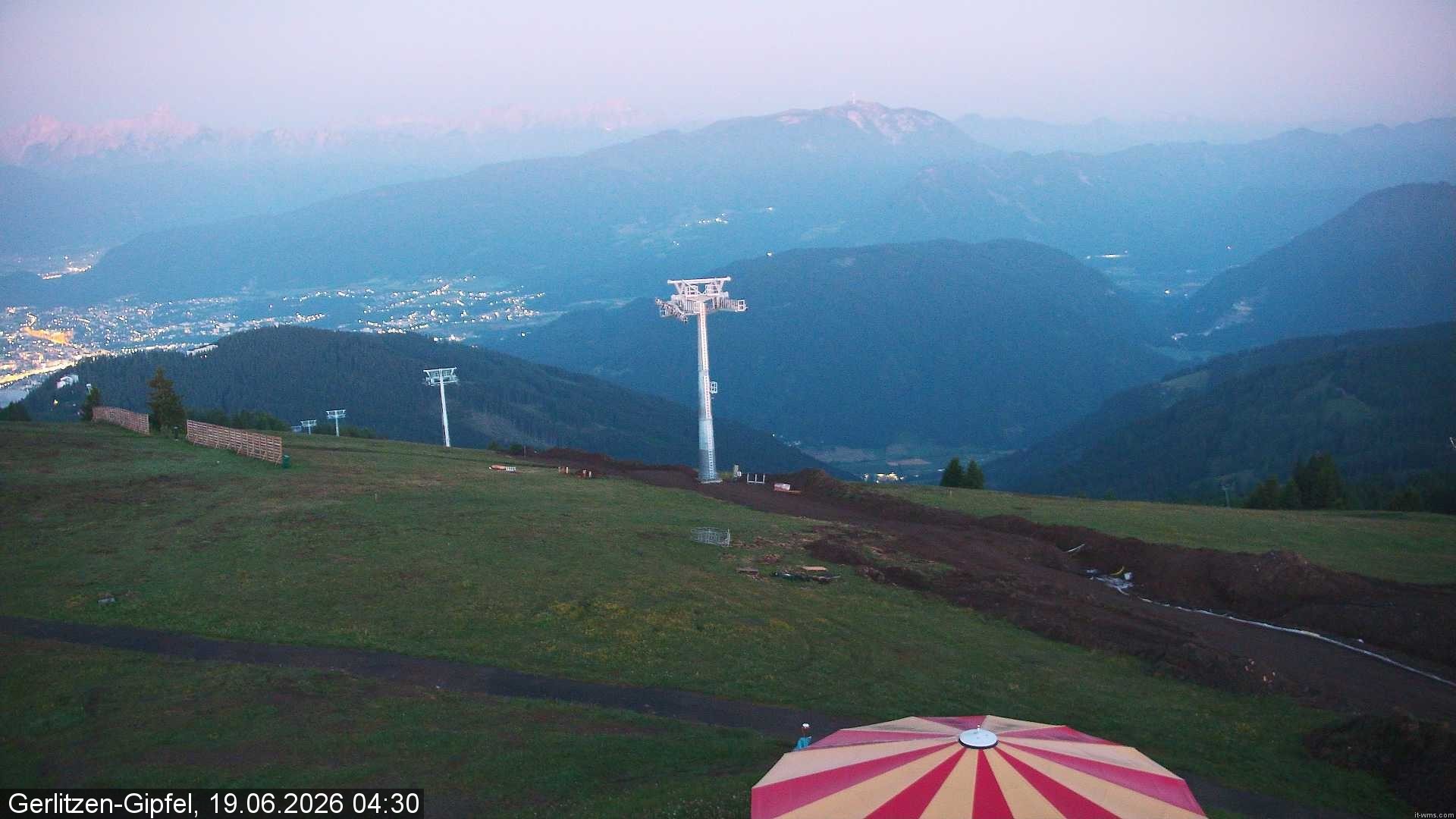 Archiv Foto Webcam Gerlitzen-Gipfel - Alpengasthof