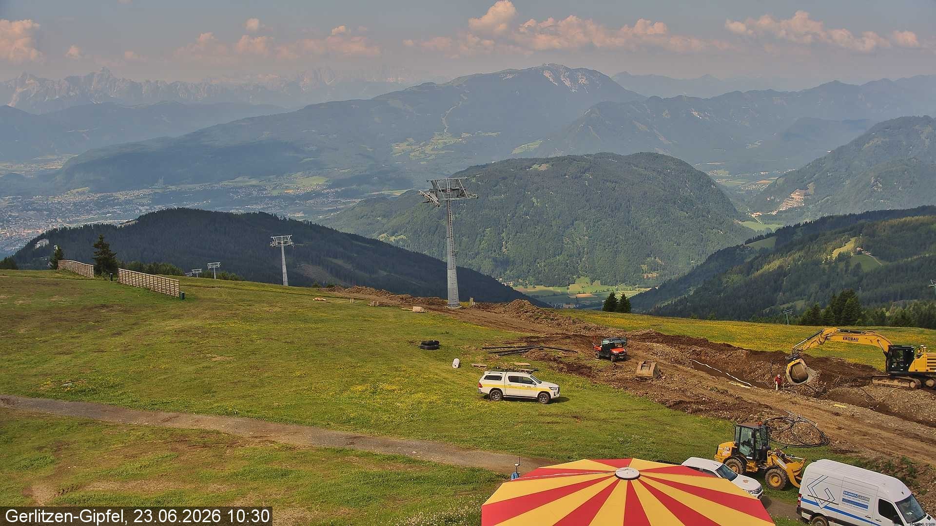 Archiv Foto Webcam Gerlitzen-Gipfel - Alpengasthof
