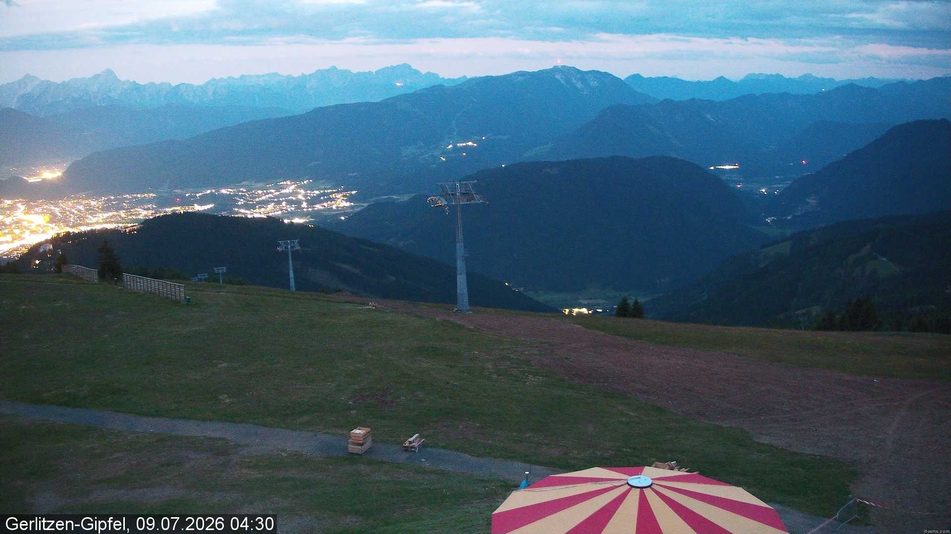 Archiv Foto Webcam Gerlitzen-Gipfel - Alpengasthof