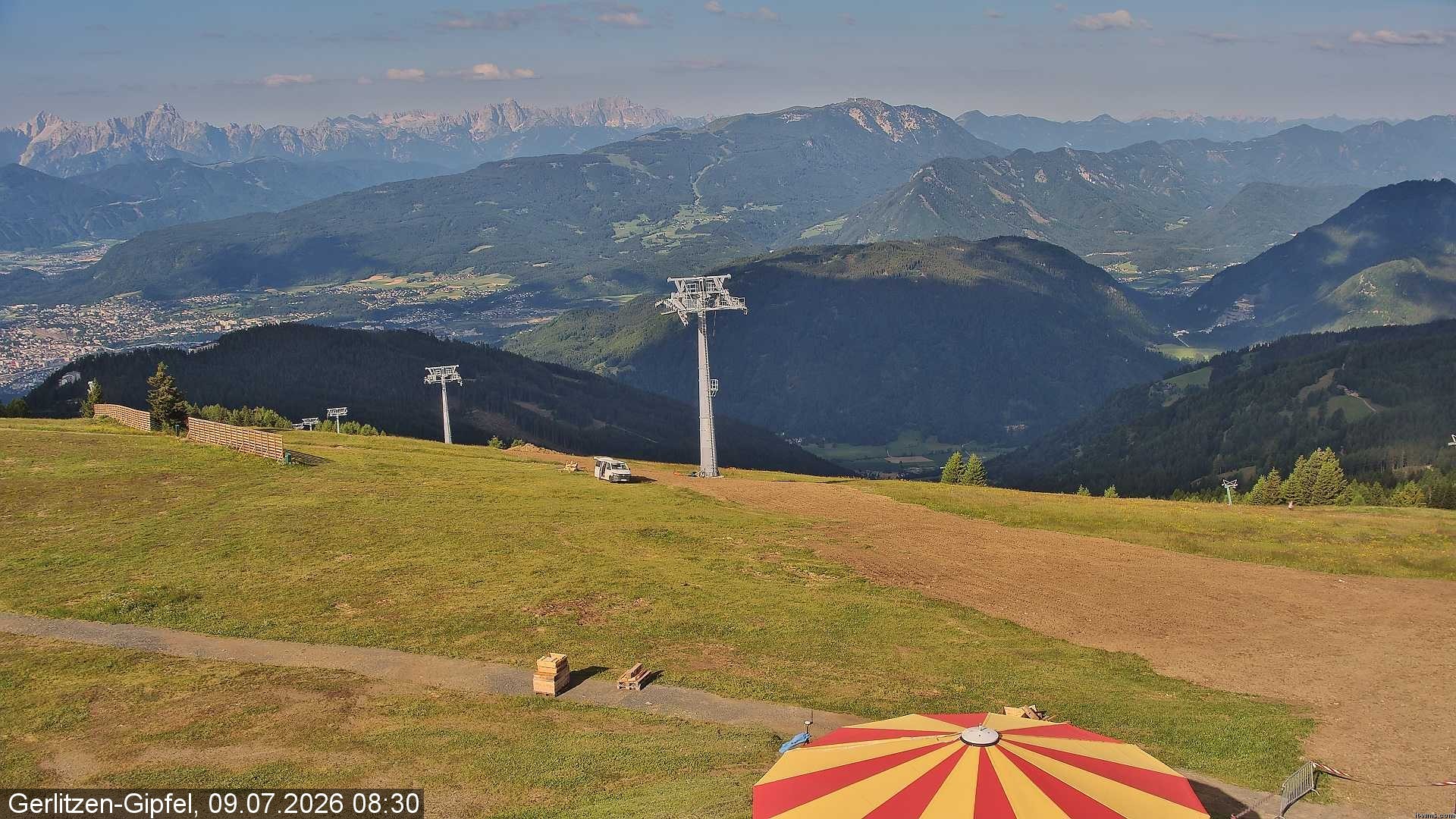 Archiv Foto Webcam Gerlitzen-Gipfel - Alpengasthof