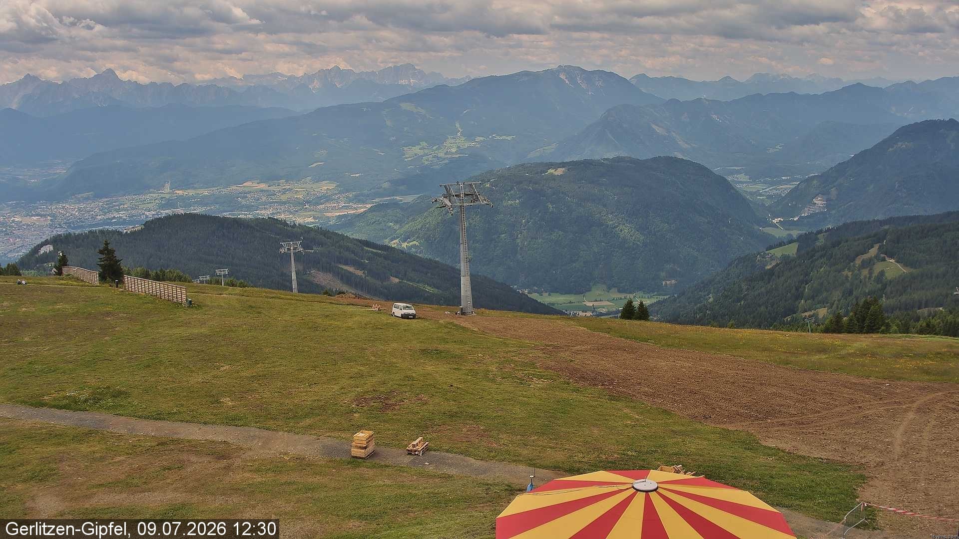 Archiv Foto Webcam Gerlitzen-Gipfel - Alpengasthof