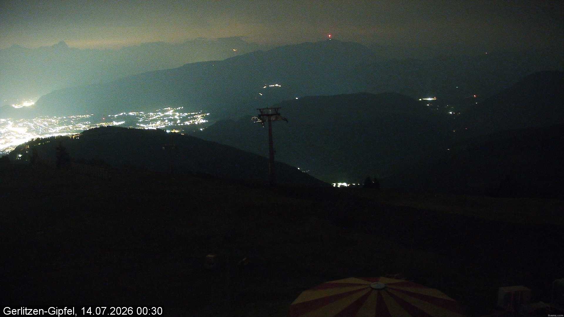 Archiv Foto Webcam Gerlitzen-Gipfel - Alpengasthof