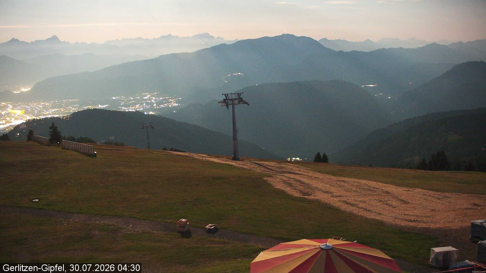 Archiv Foto Webcam Gerlitzen-Gipfel - Alpengasthof