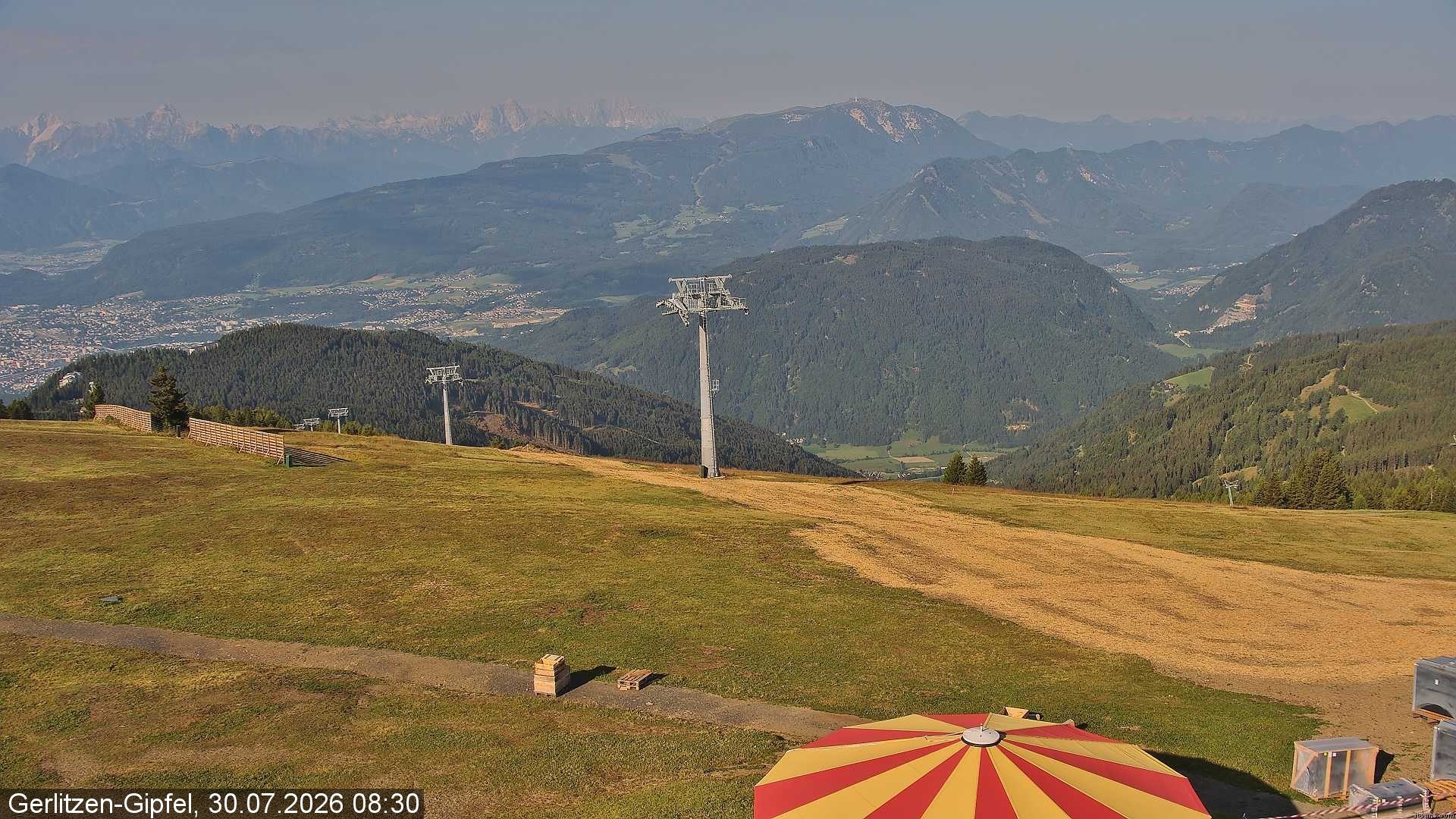 Archiv Foto Webcam Gerlitzen-Gipfel - Alpengasthof