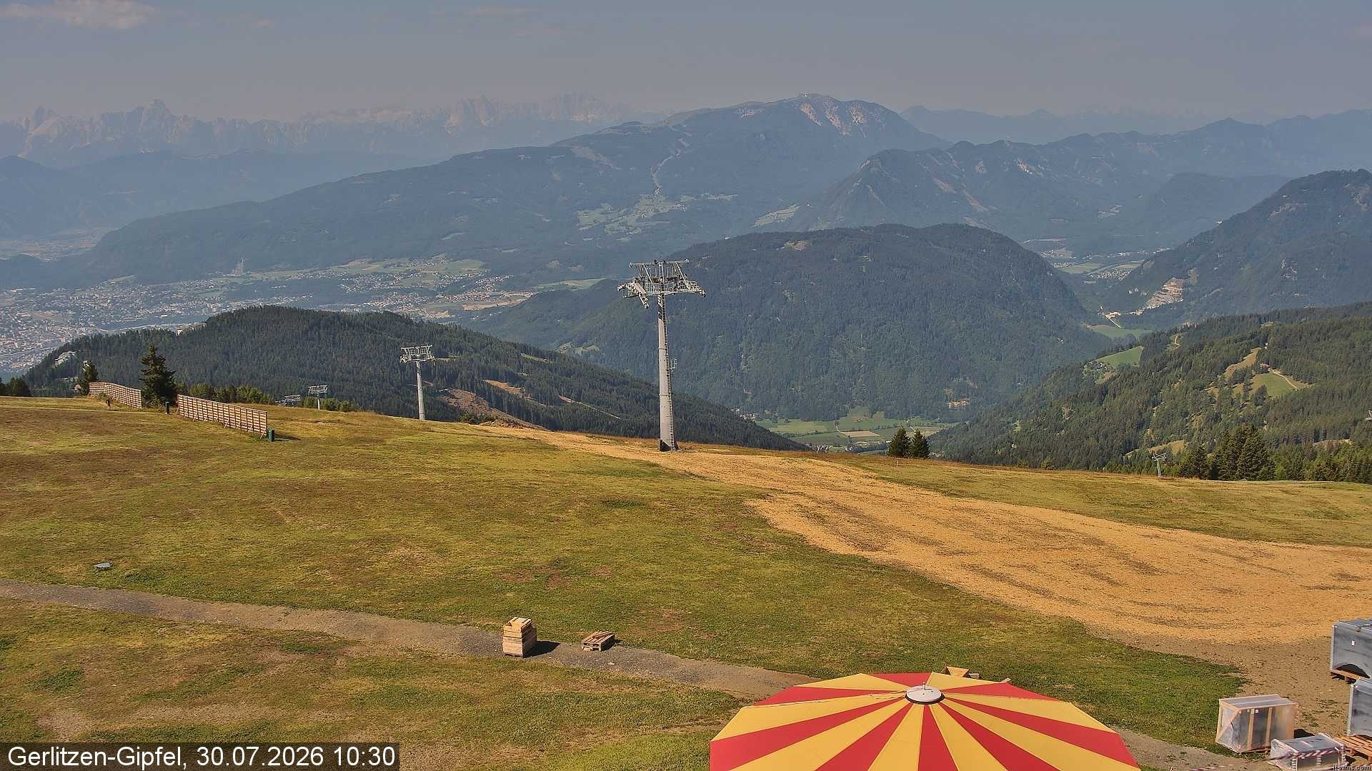 Archiv Foto Webcam Gerlitzen-Gipfel - Alpengasthof