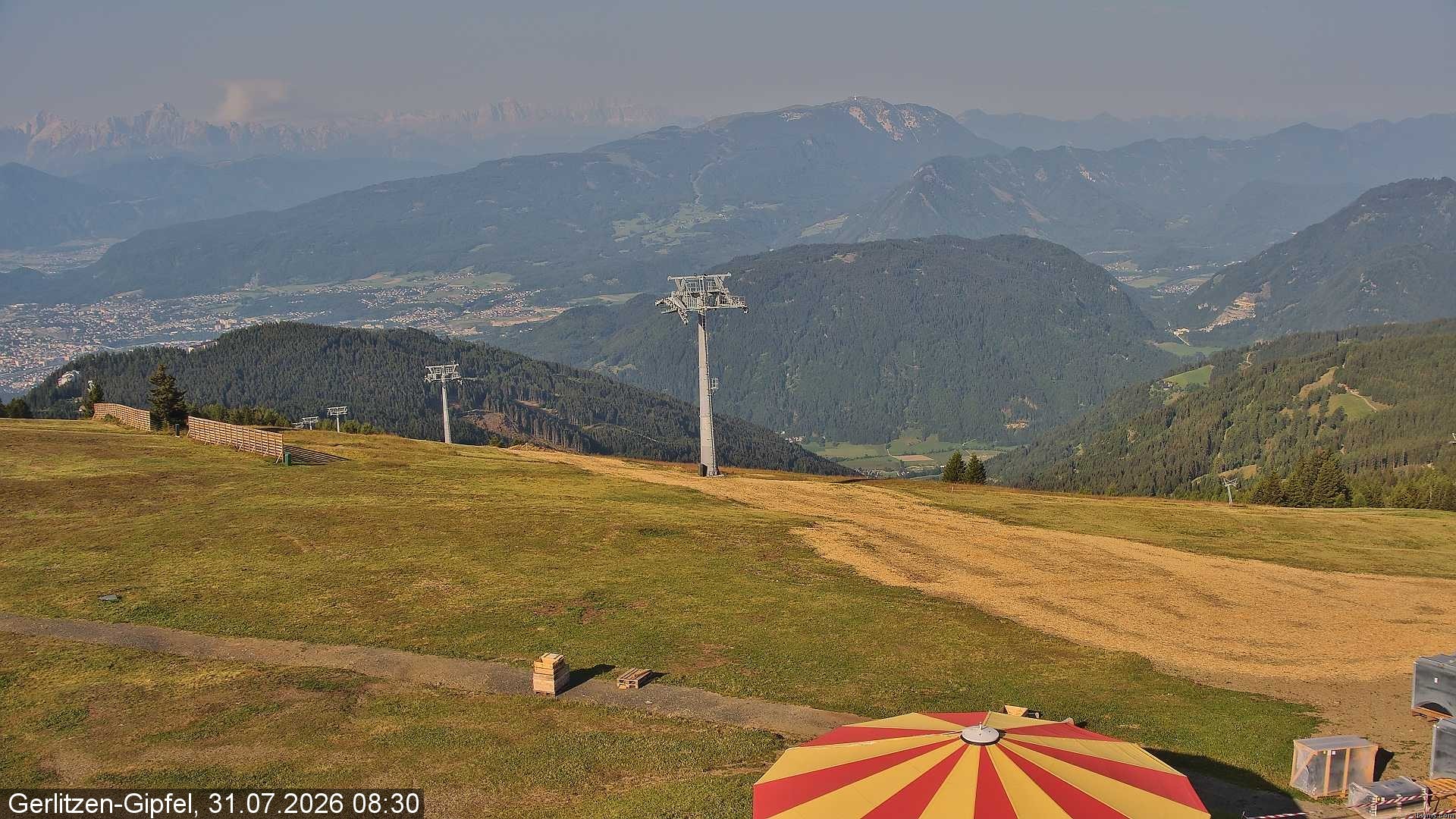 Archiv Foto Webcam Gerlitzen-Gipfel - Alpengasthof