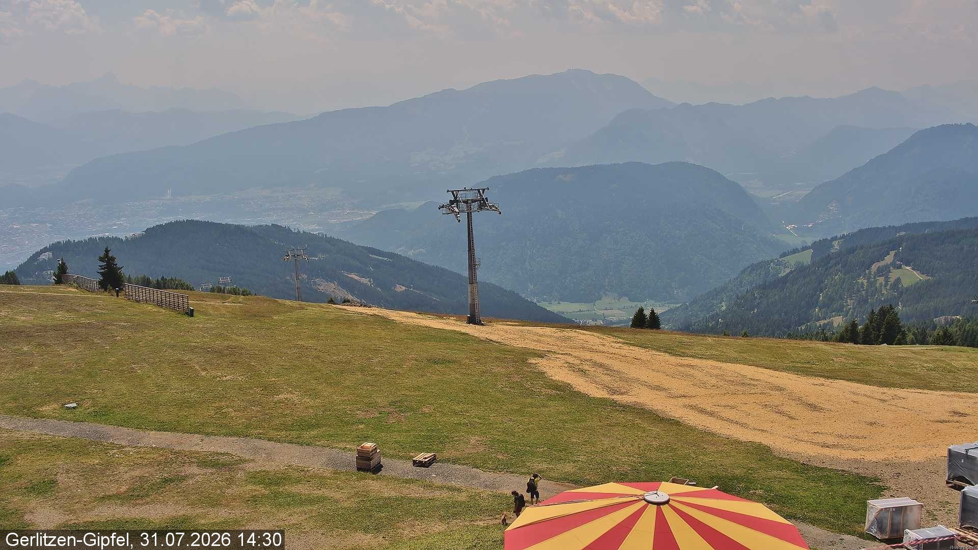 Archiv Foto Webcam Gerlitzen-Gipfel - Alpengasthof