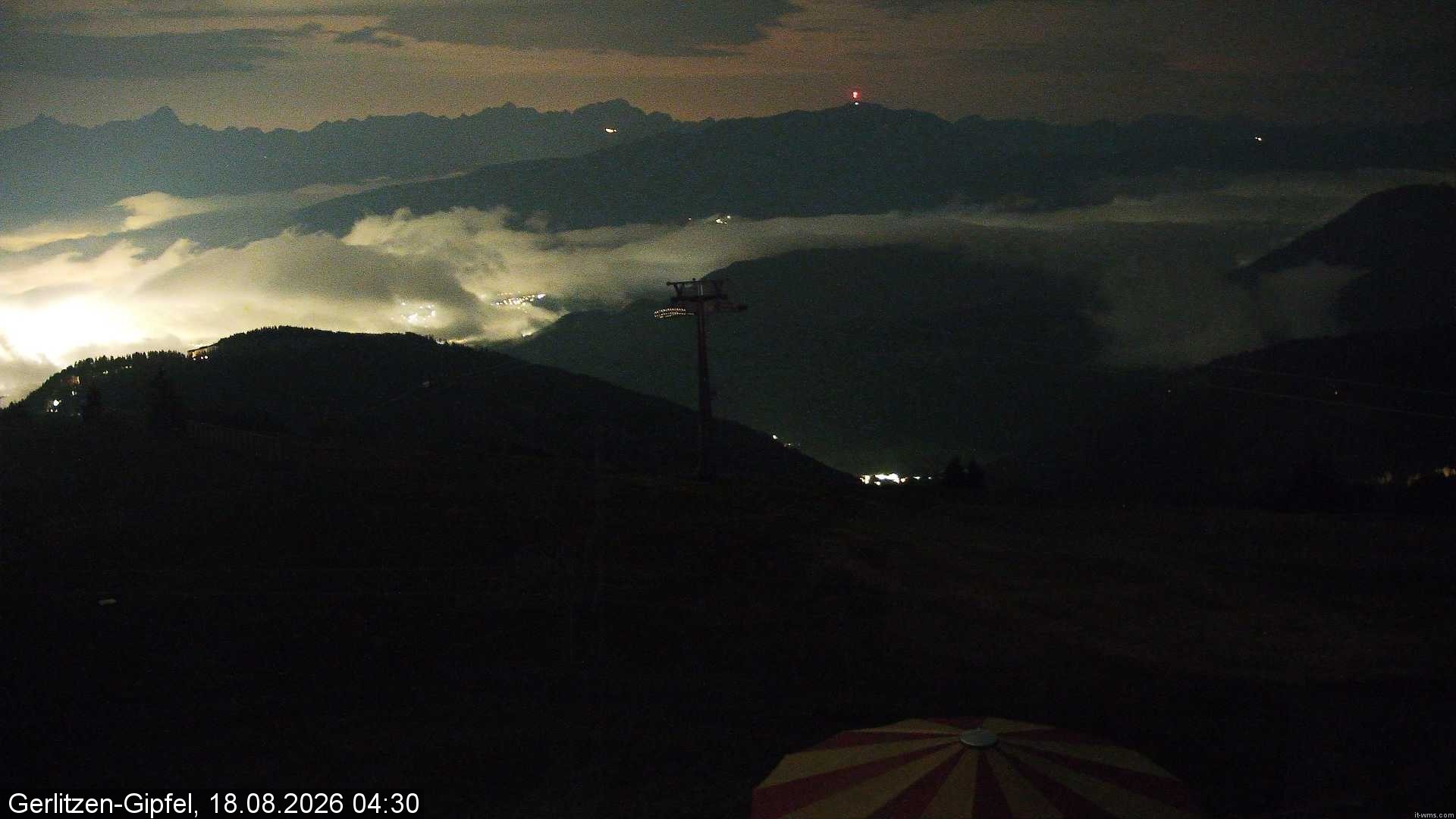 Archiv Foto Webcam Gerlitzen-Gipfel - Alpengasthof