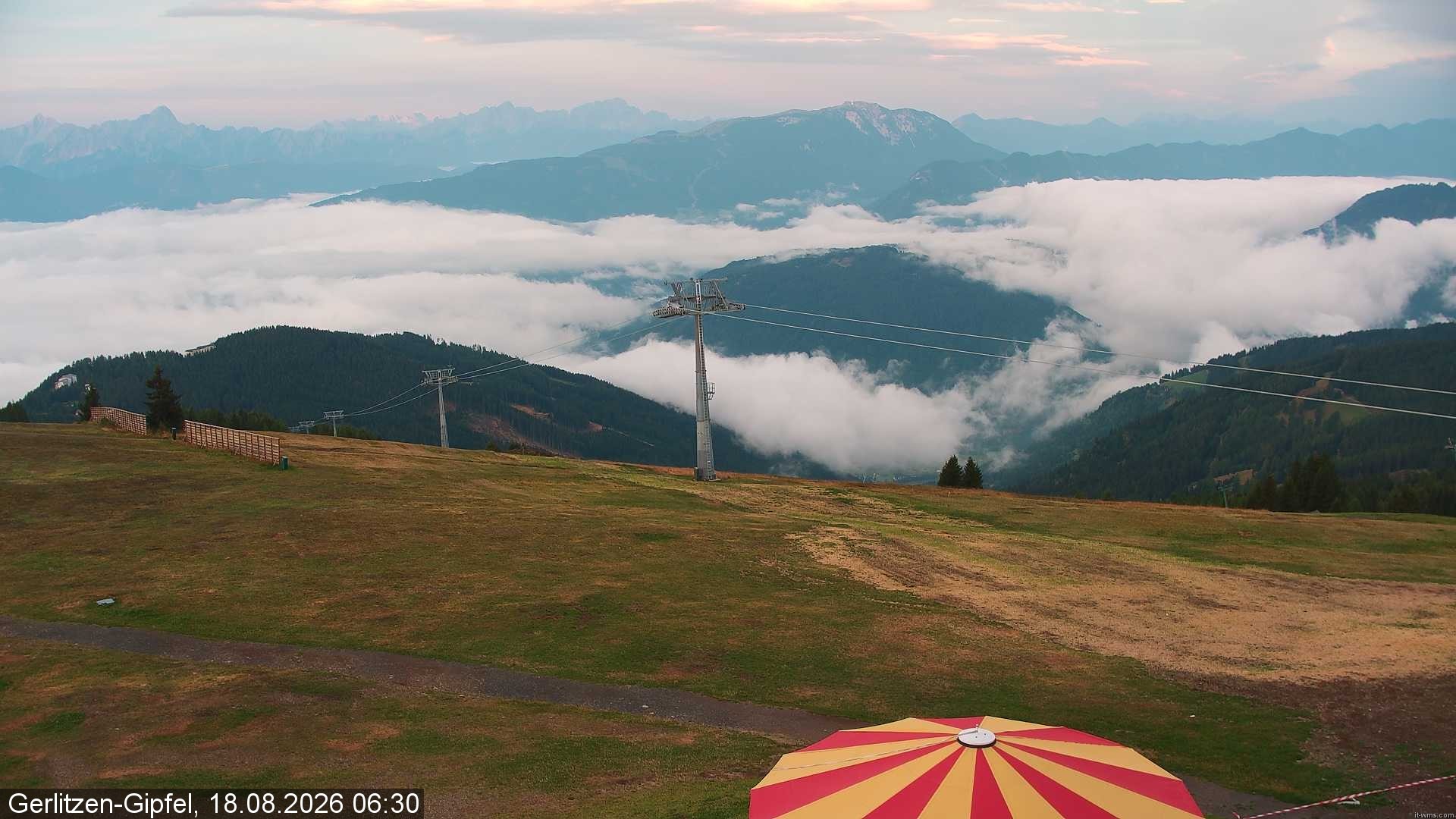 Archiv Foto Webcam Gerlitzen-Gipfel - Alpengasthof