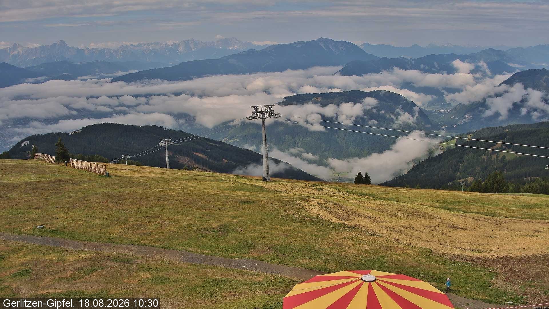 Archiv Foto Webcam Gerlitzen-Gipfel - Alpengasthof