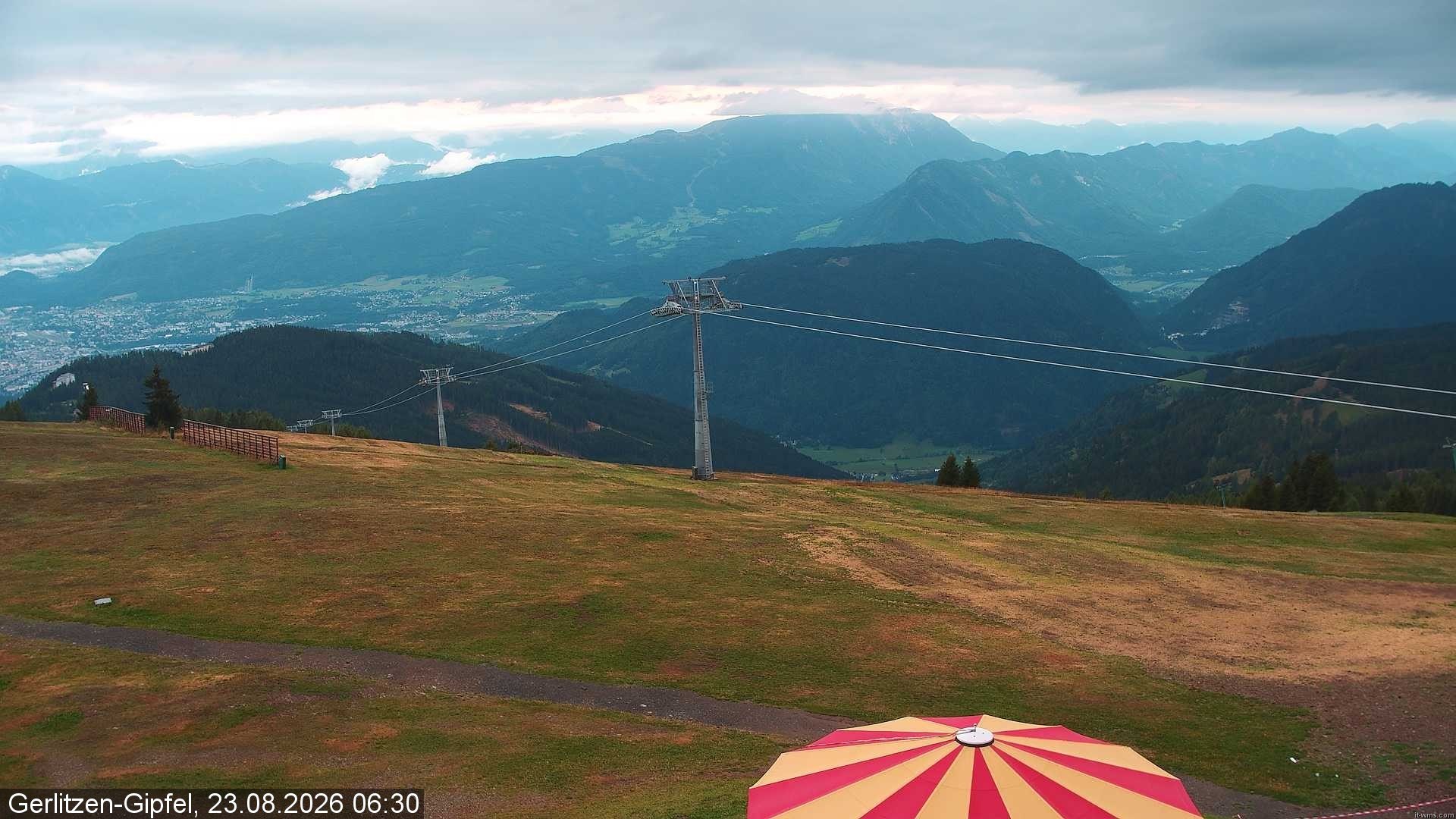 Archiv Foto Webcam Gerlitzen-Gipfel - Alpengasthof