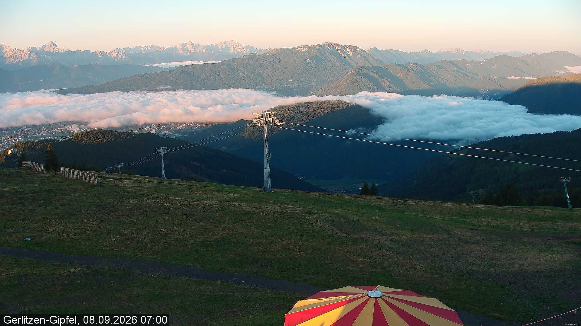 Archiv Foto Webcam Gerlitzen-Gipfel - Alpengasthof