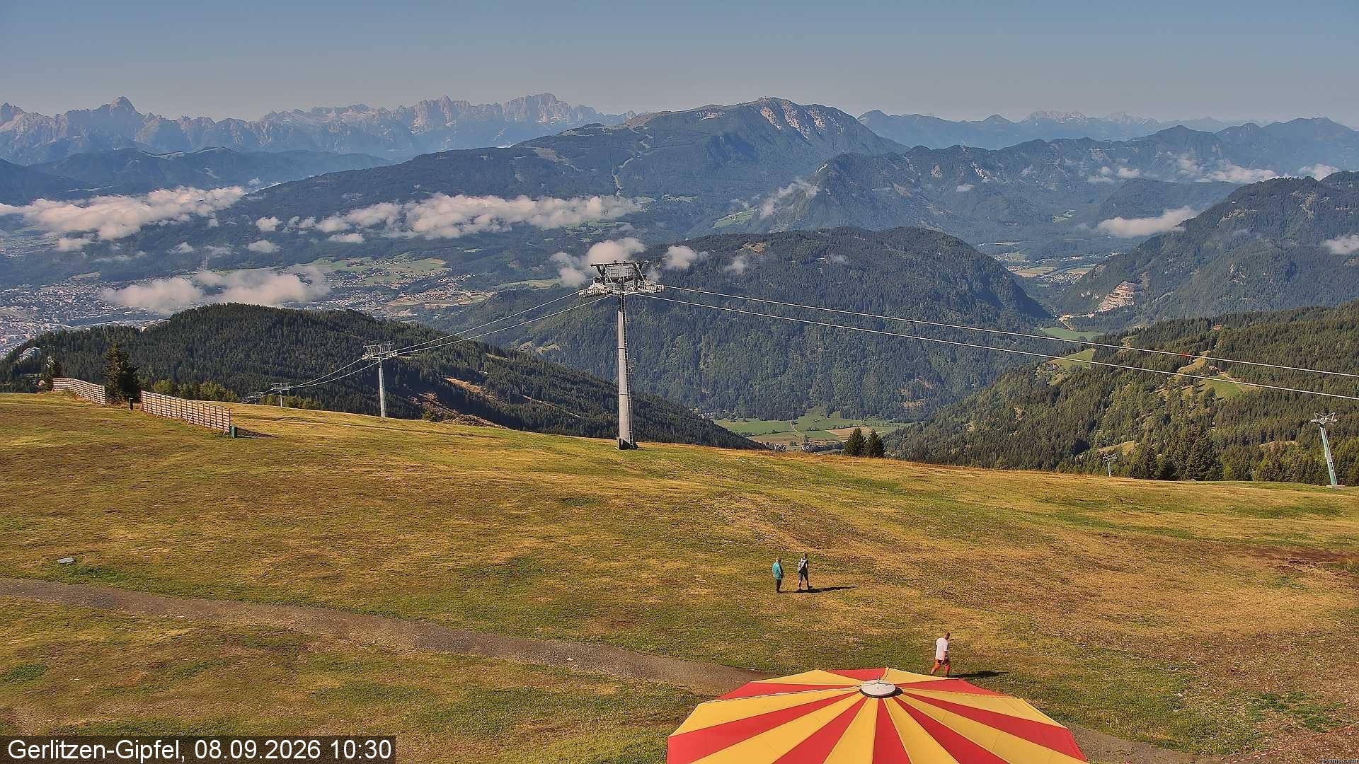Archiv Foto Webcam Gerlitzen-Gipfel - Alpengasthof