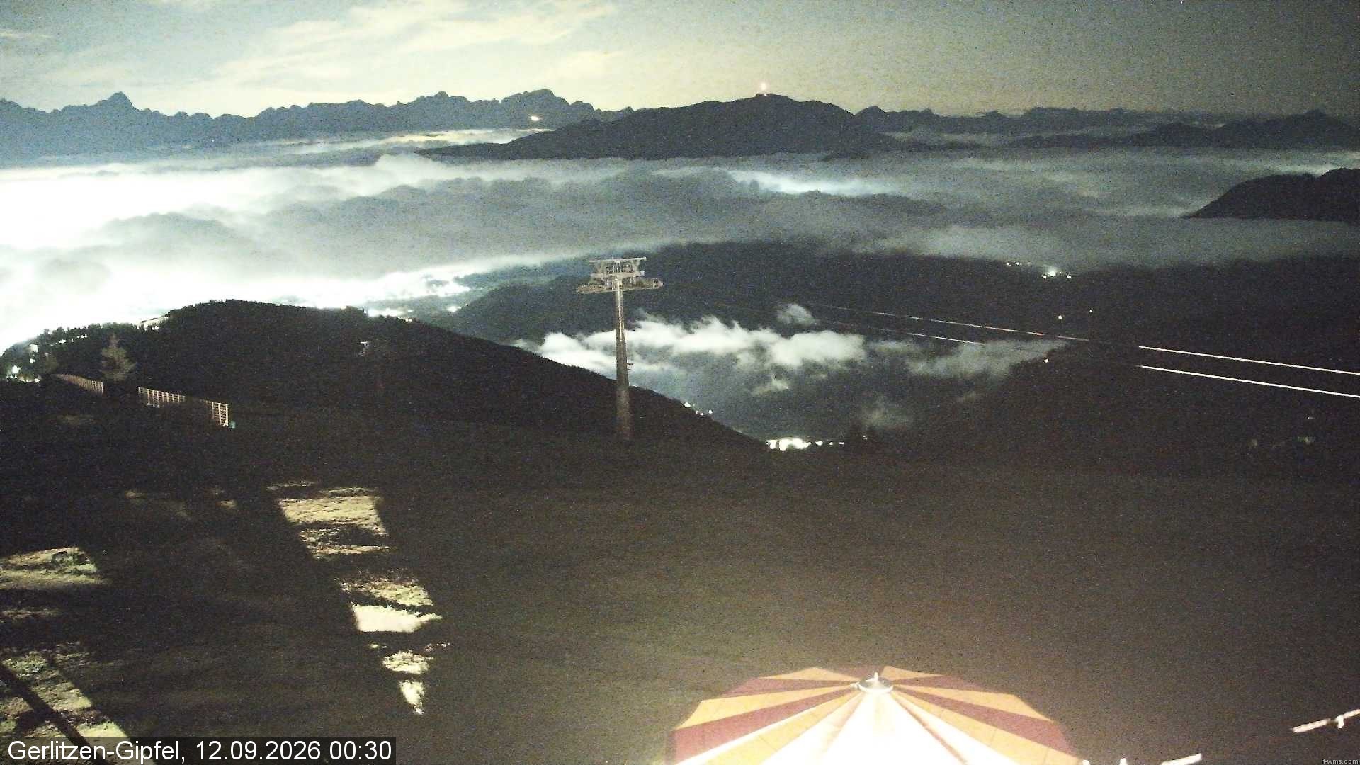 Archived image Webcam Gerlitzen summit (Carinthia)