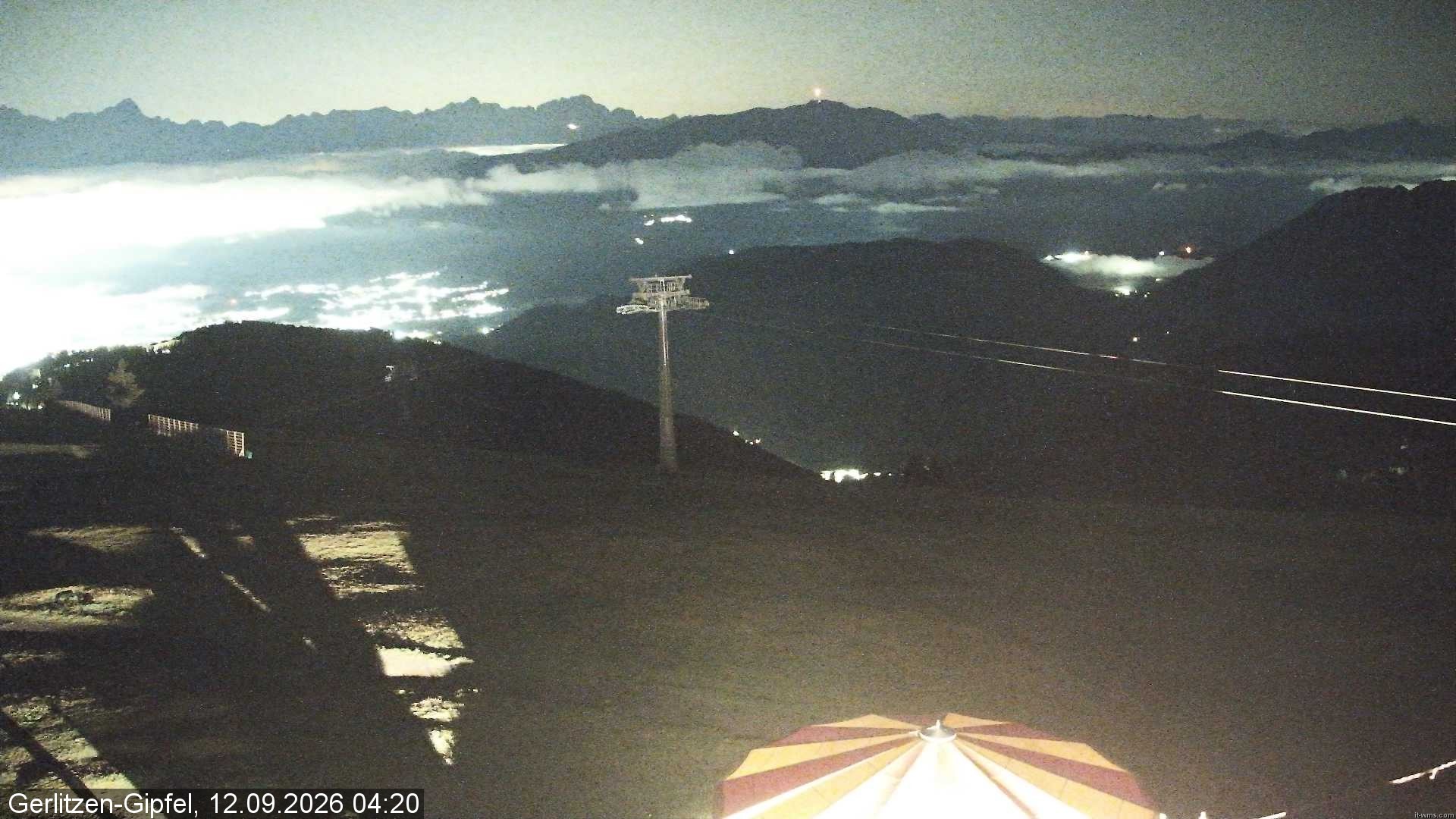 Archived image Webcam Gerlitzen summit (Carinthia)