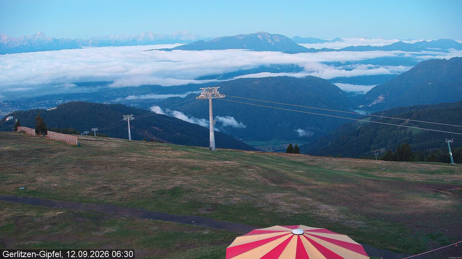 Archived image Webcam Gerlitzen summit (Carinthia)