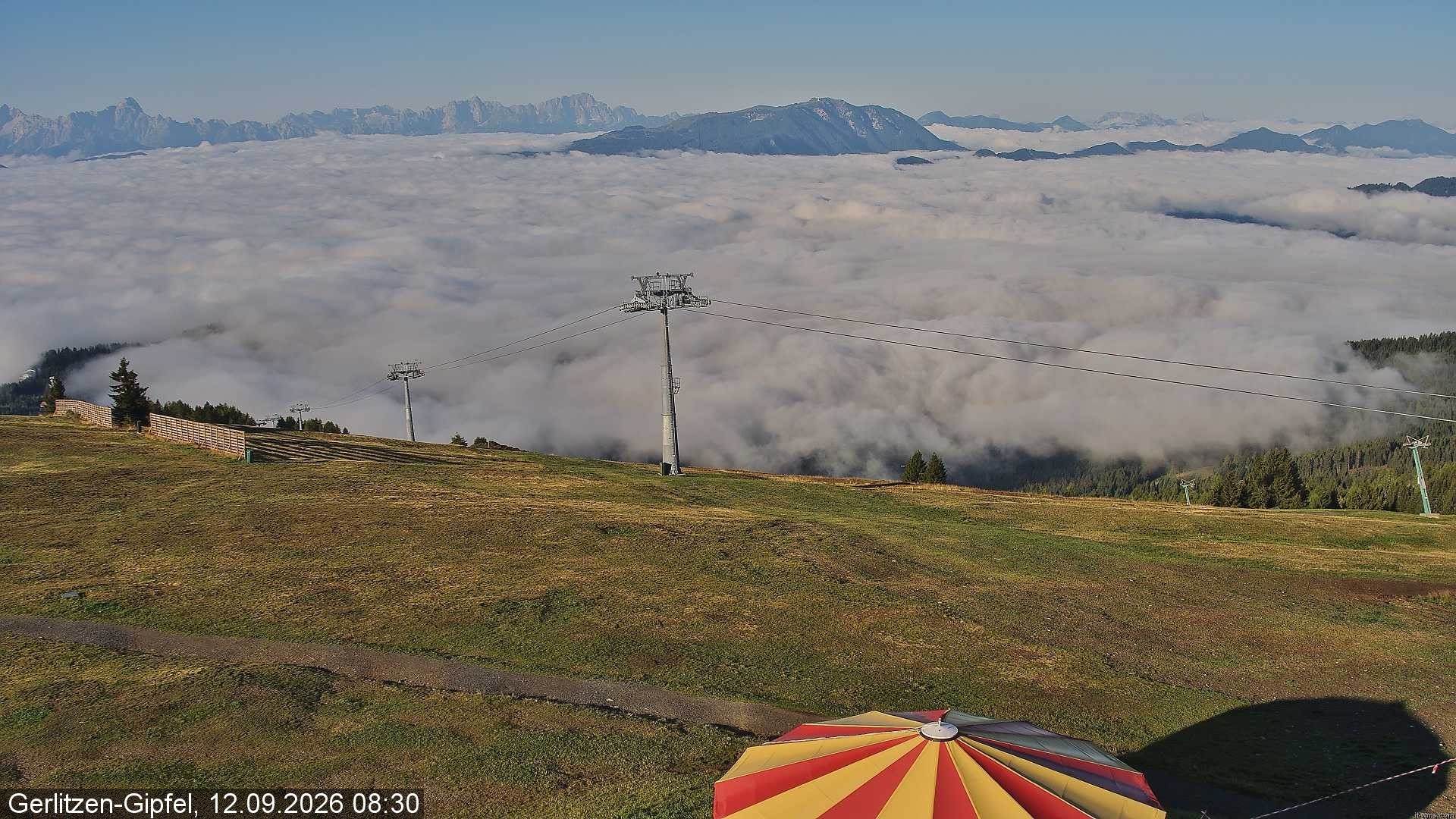Archived image Webcam Gerlitzen summit (Carinthia)