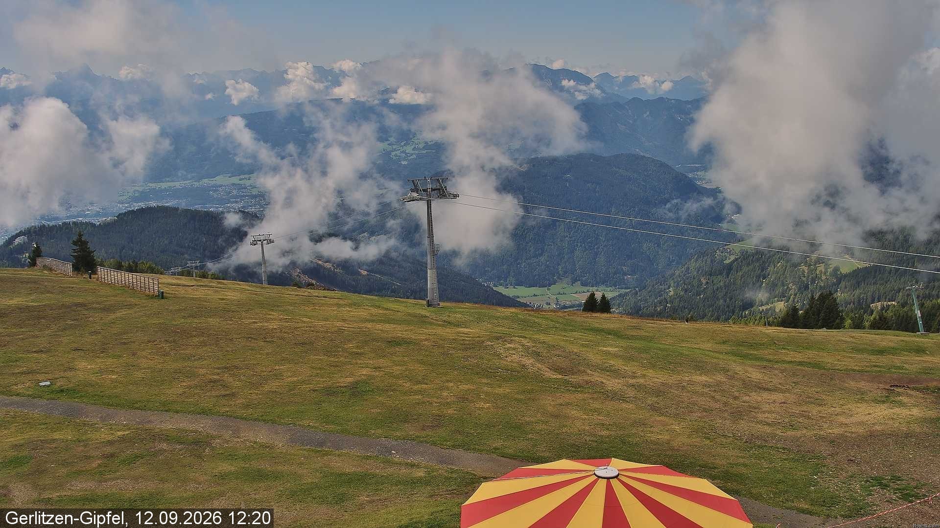 Archived image Webcam Gerlitzen summit (Carinthia)