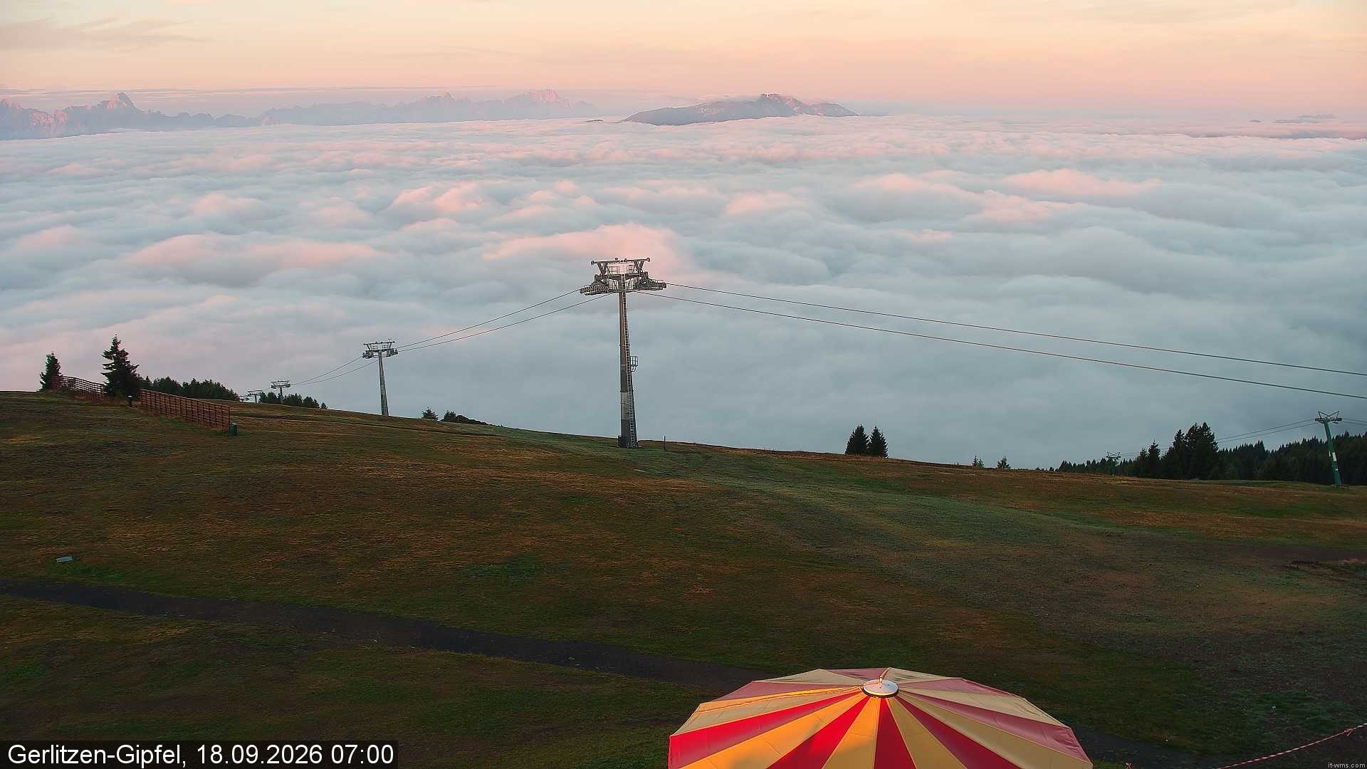 Archiv Foto Webcam Gerlitzen-Gipfel - Alpengasthof
