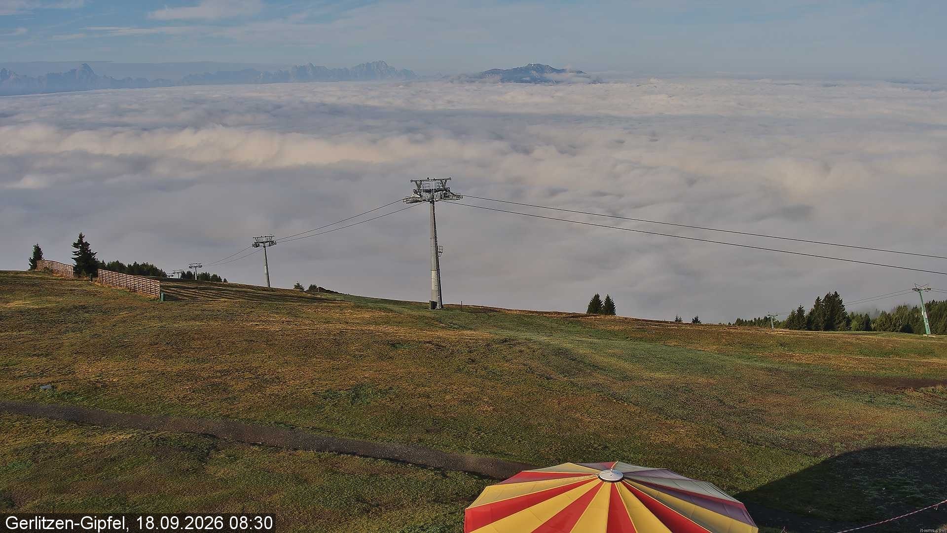 Archiv Foto Webcam Gerlitzen-Gipfel - Alpengasthof