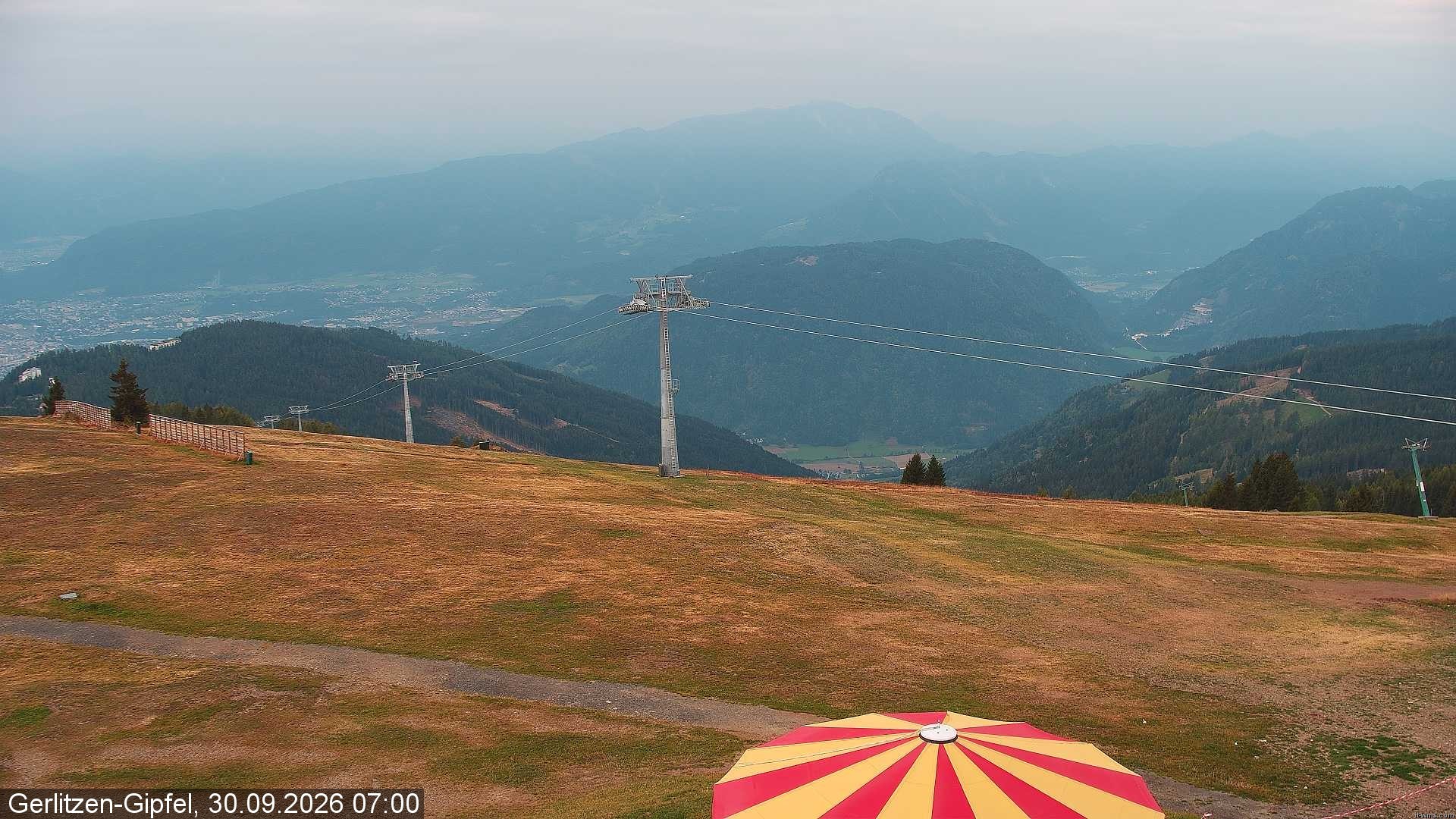 Archiv Foto Webcam Gerlitzen-Gipfel - Alpengasthof