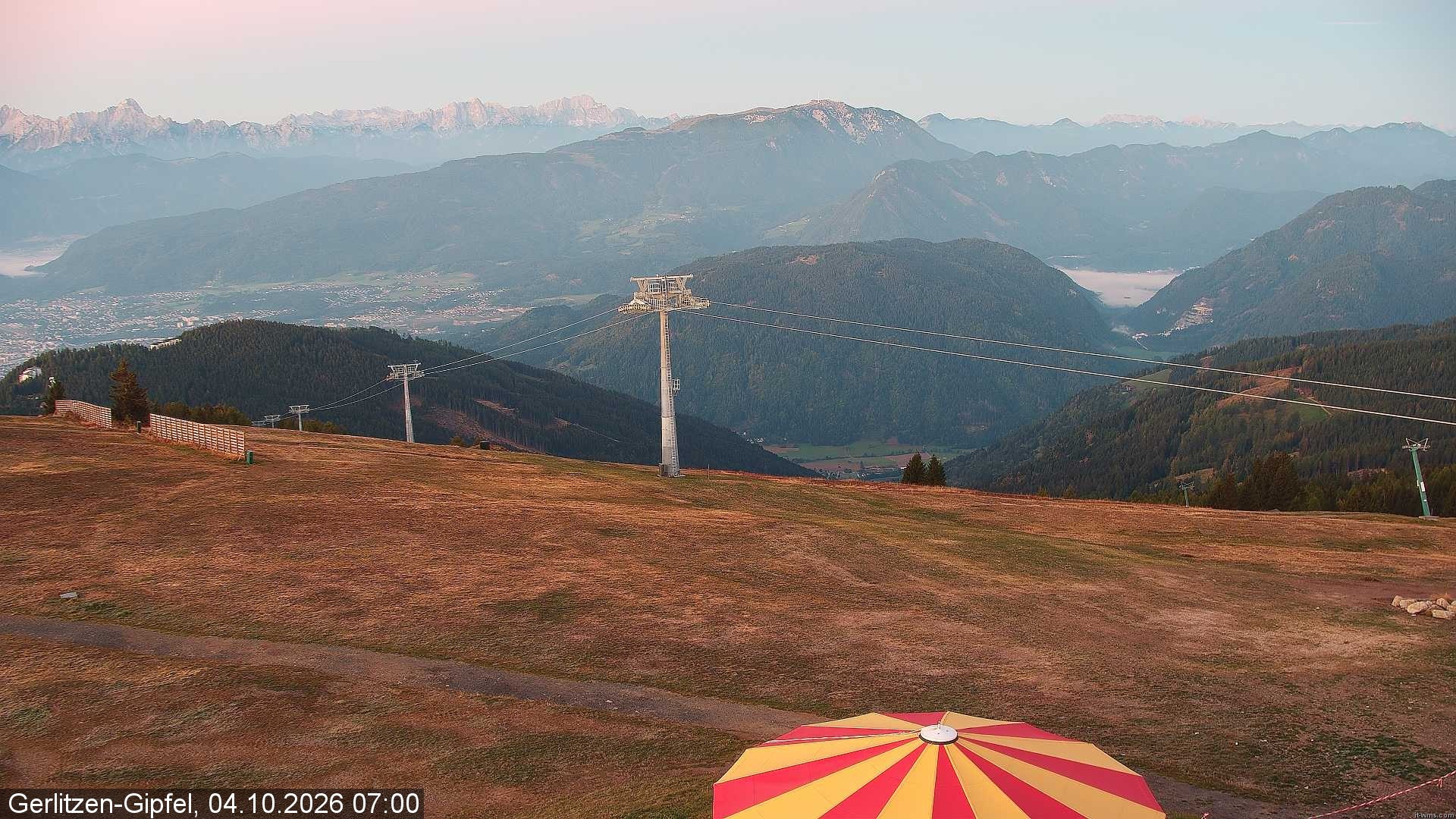 Archiv Foto Webcam Gerlitzen-Gipfel - Alpengasthof