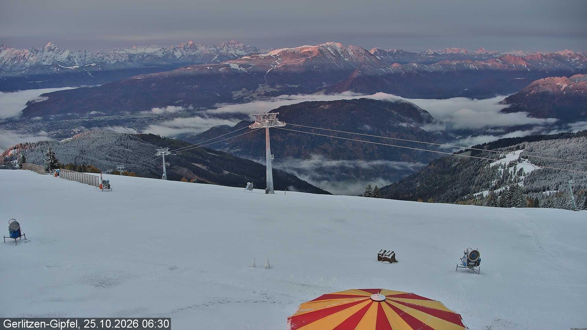 Archiv Foto Webcam Gerlitzen-Gipfel - Alpengasthof