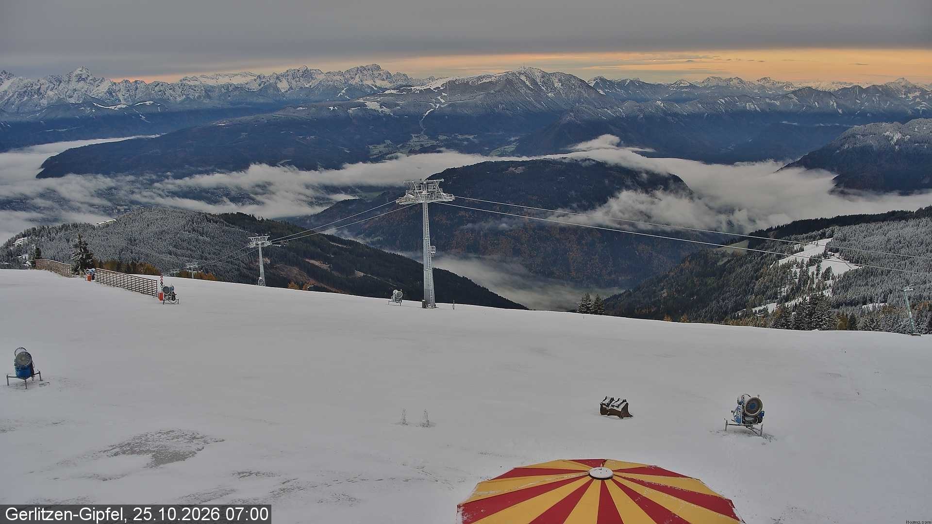 Archiv Foto Webcam Gerlitzen-Gipfel - Alpengasthof