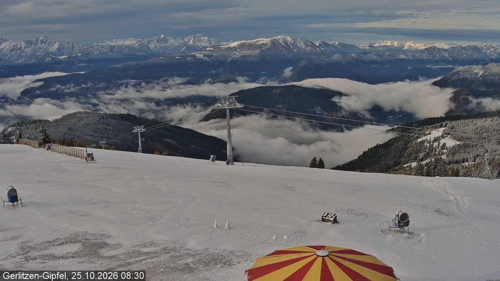 Archiv Foto Webcam Gerlitzen-Gipfel - Alpengasthof