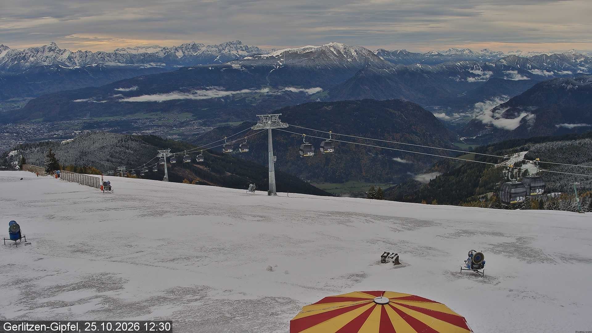 Archiv Foto Webcam Gerlitzen-Gipfel - Alpengasthof