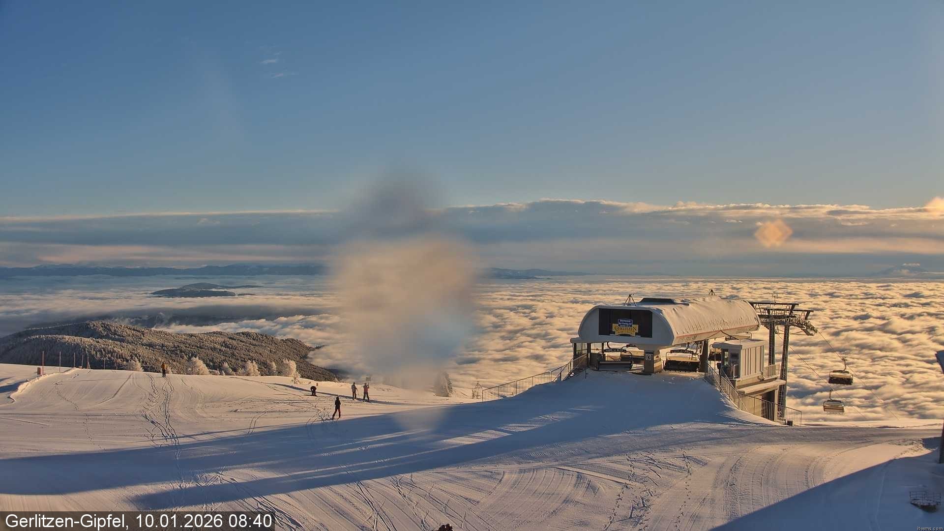 Archiv Foto Webcam Bergstation Sessellift Bergerbahn