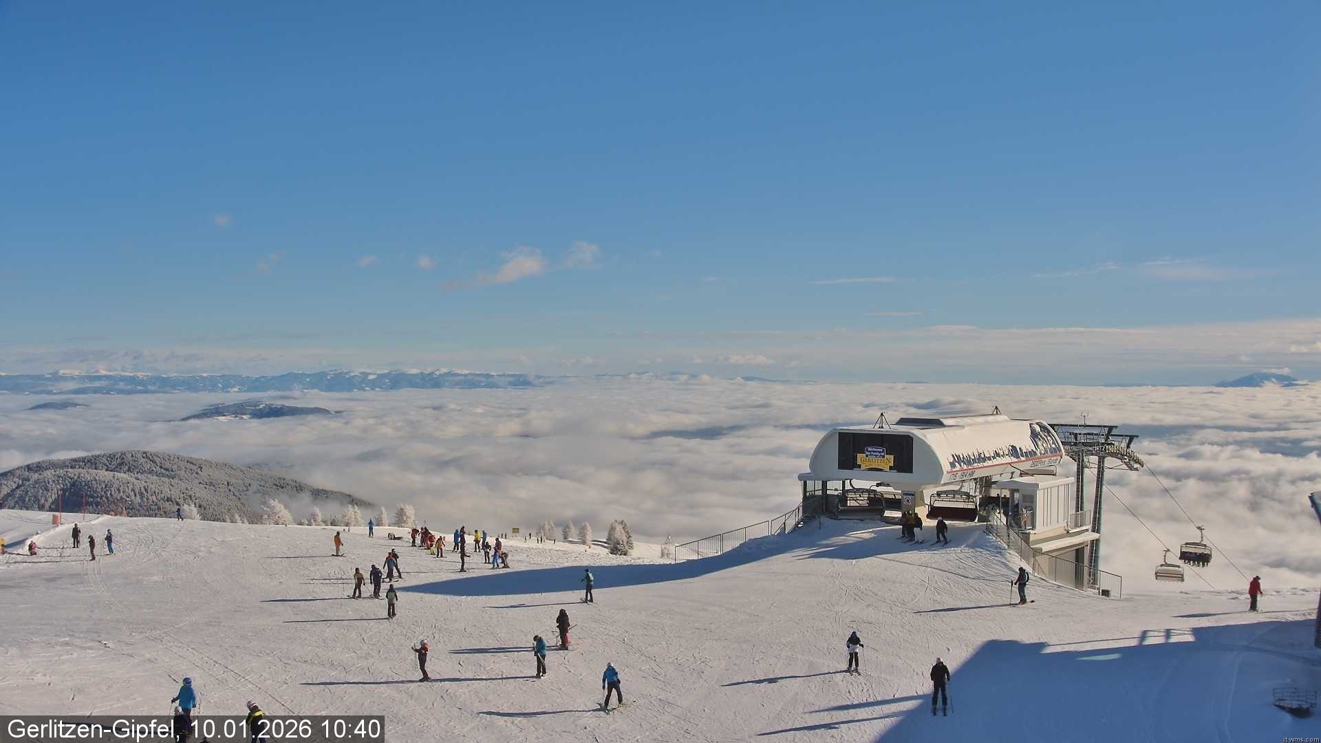 Archiv Foto Webcam Bergstation Sessellift Bergerbahn