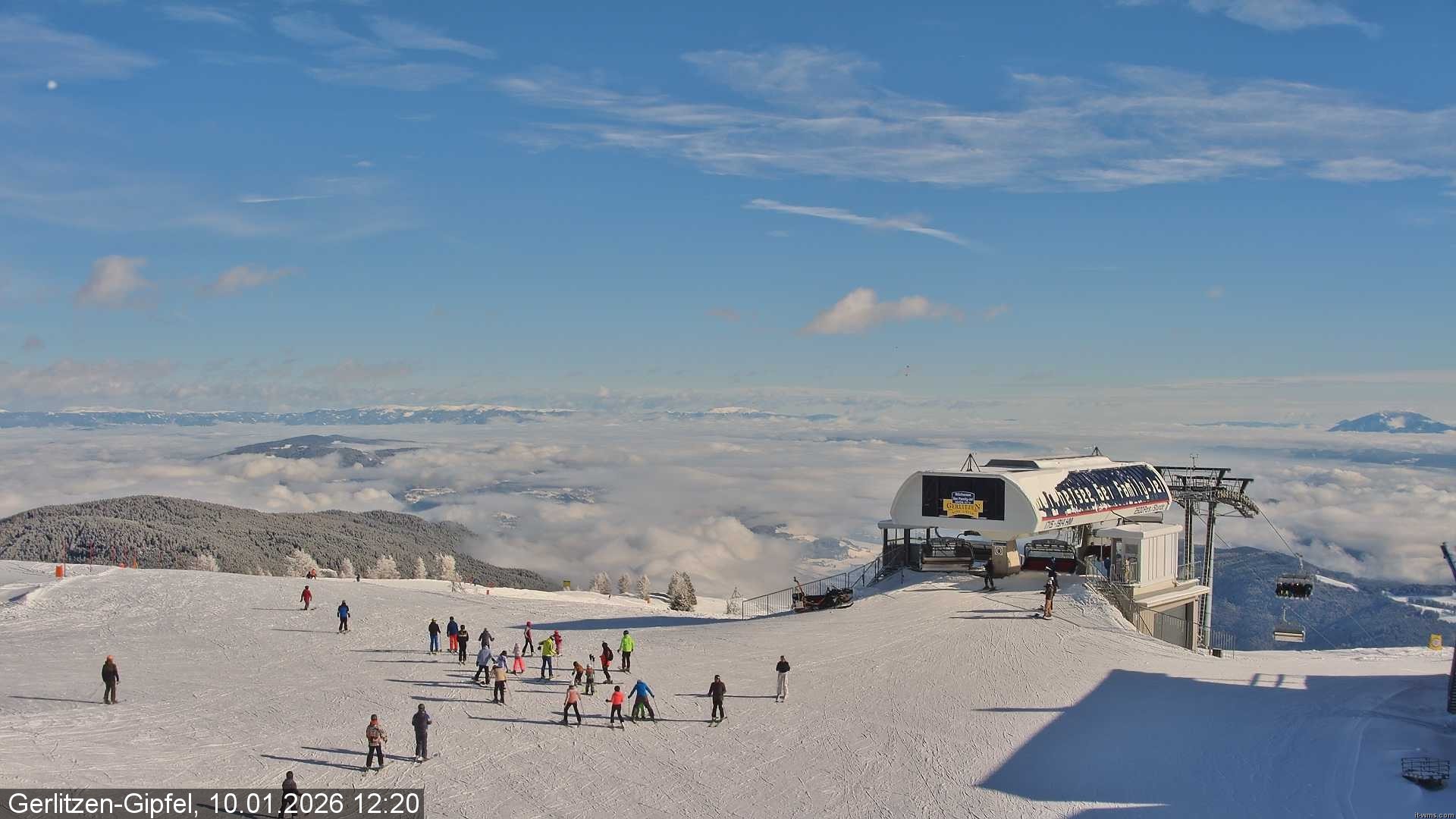 Archiv Foto Webcam Bergstation Sessellift Bergerbahn