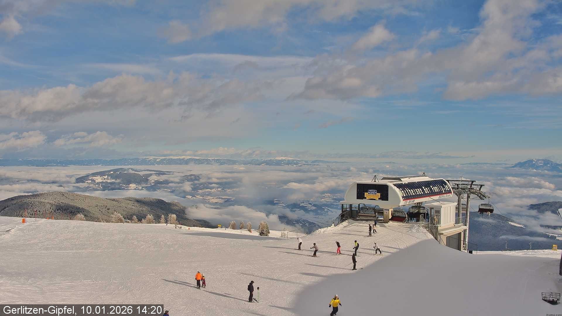 Archiv Foto Webcam Bergstation Sessellift Bergerbahn